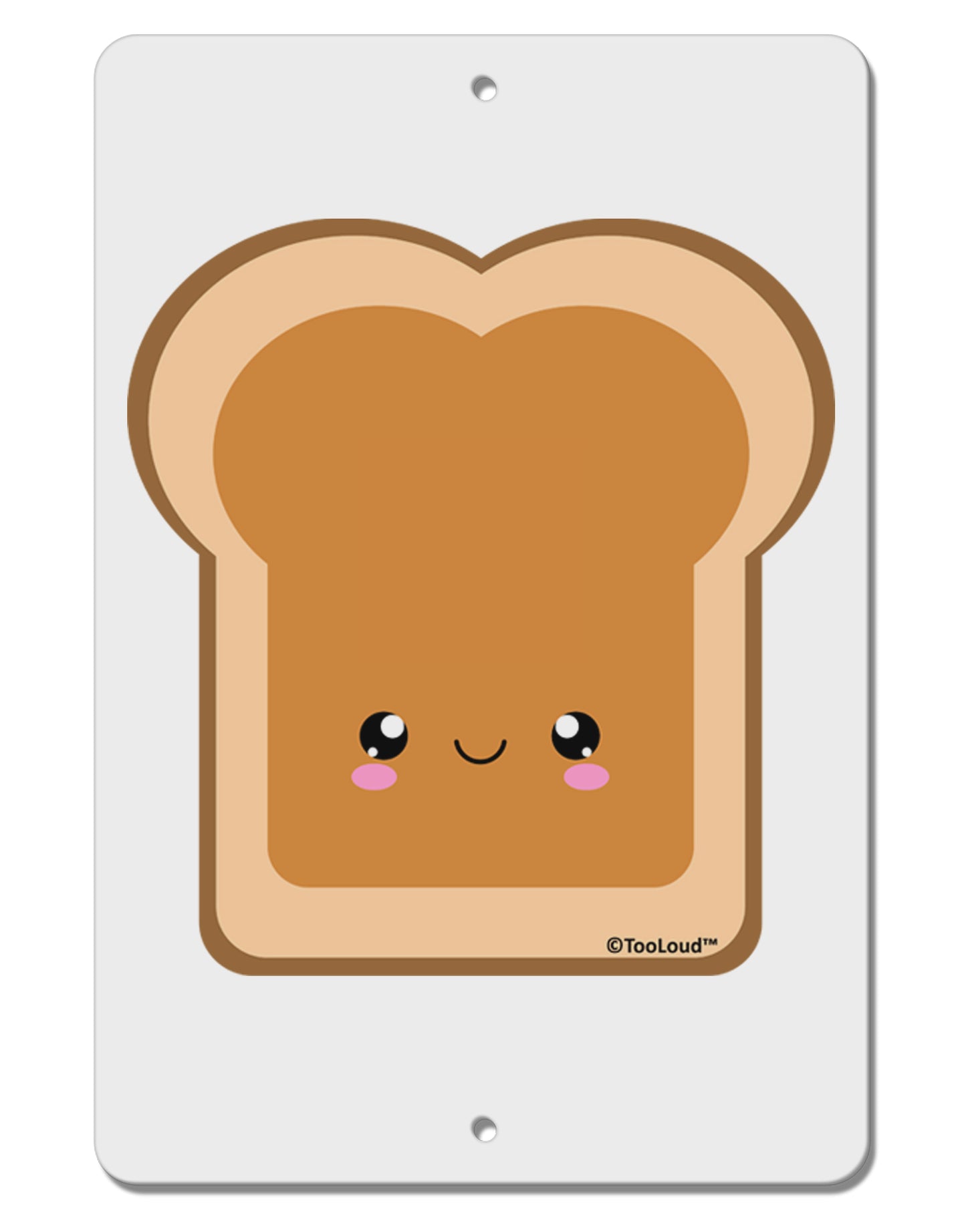 Cute Matching Design - PB and J - Peanut Butter Aluminum 8 x 12" Sign by TooLoud-TooLoud-White-Davson Sales