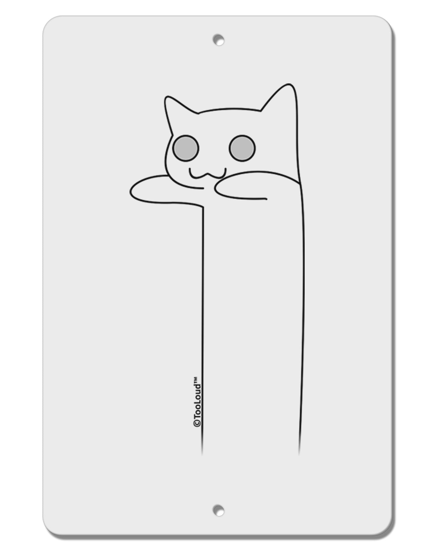 Longcat - Internet Humor Aluminum 8 x 12" Sign by TooLoud-TooLoud-White-Davson Sales