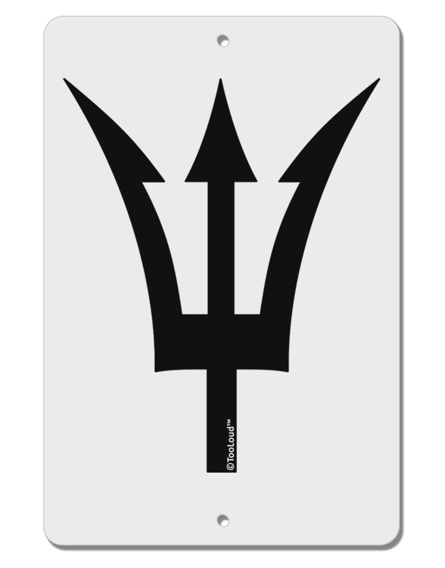 Trident of Poseidon Aluminum 8 x 12" Sign by TooLoud-TooLoud-White-Davson Sales