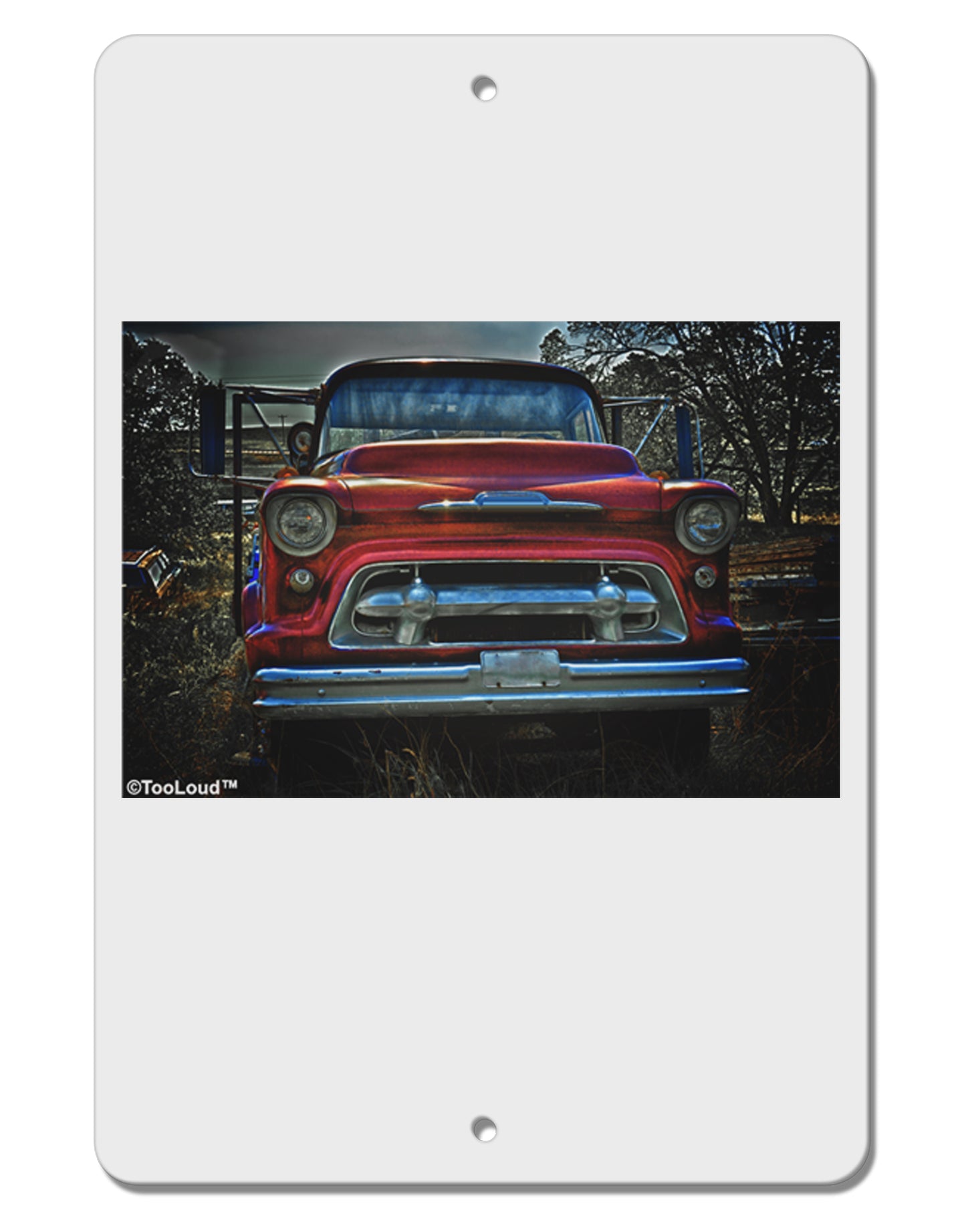 Vintage Truck Aluminum 8 x 12" Sign by TooLoud-TooLoud-White-Davson Sales