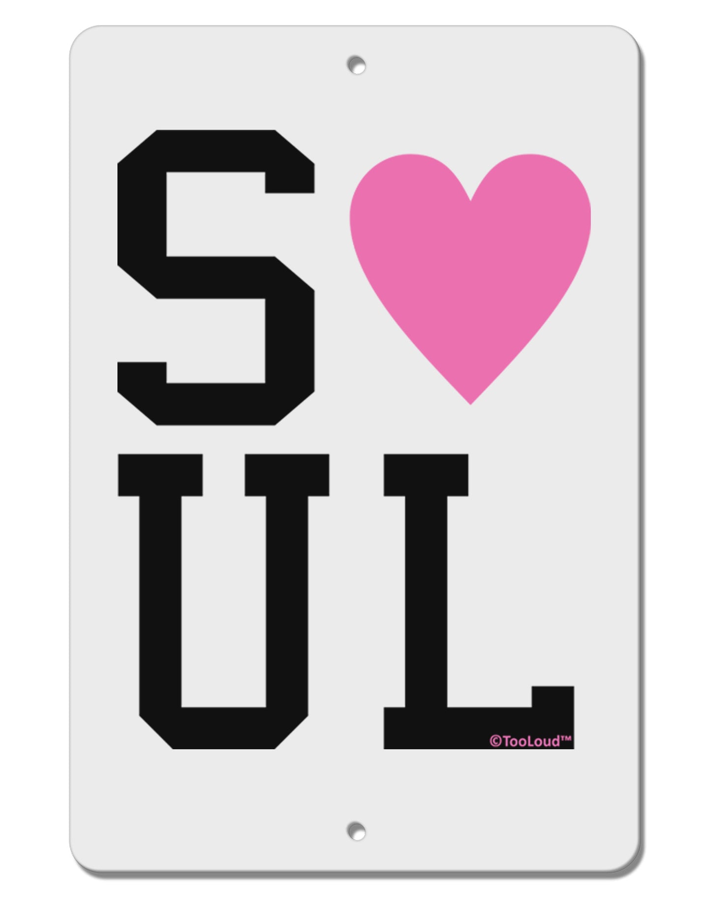 Matching Soulmate Design - Soul - Pink Aluminum 8 x 12" Sign by TooLoud-TooLoud-White-Davson Sales