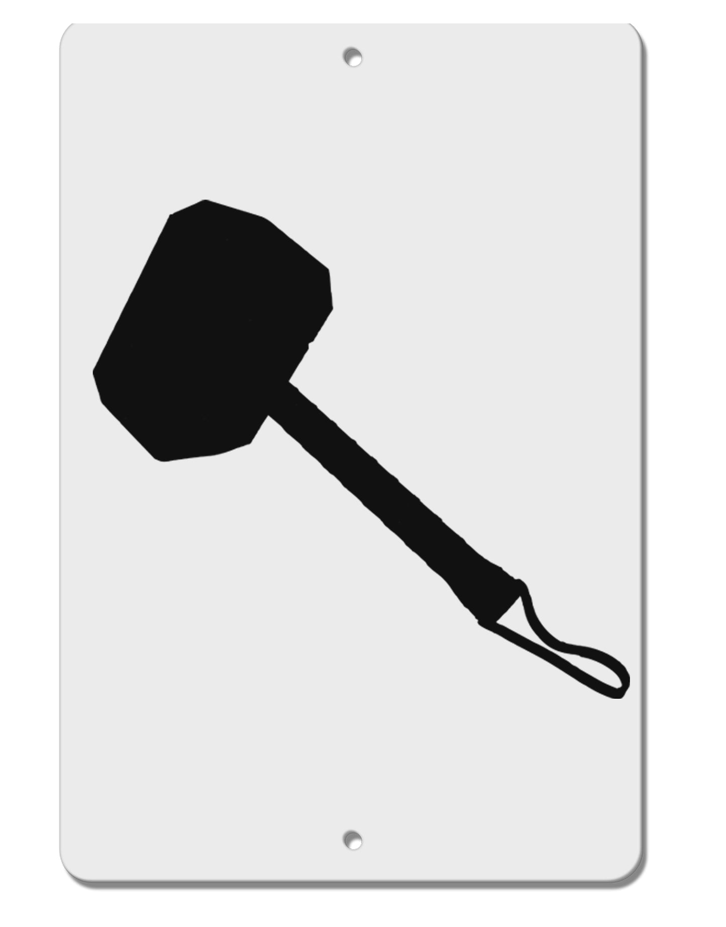 Thors Hammer Nordic Runes Lucky Odin Mjolnir Valhalla Aluminum 8 x 12" Sign by TooLoud-TooLoud-White-Davson Sales