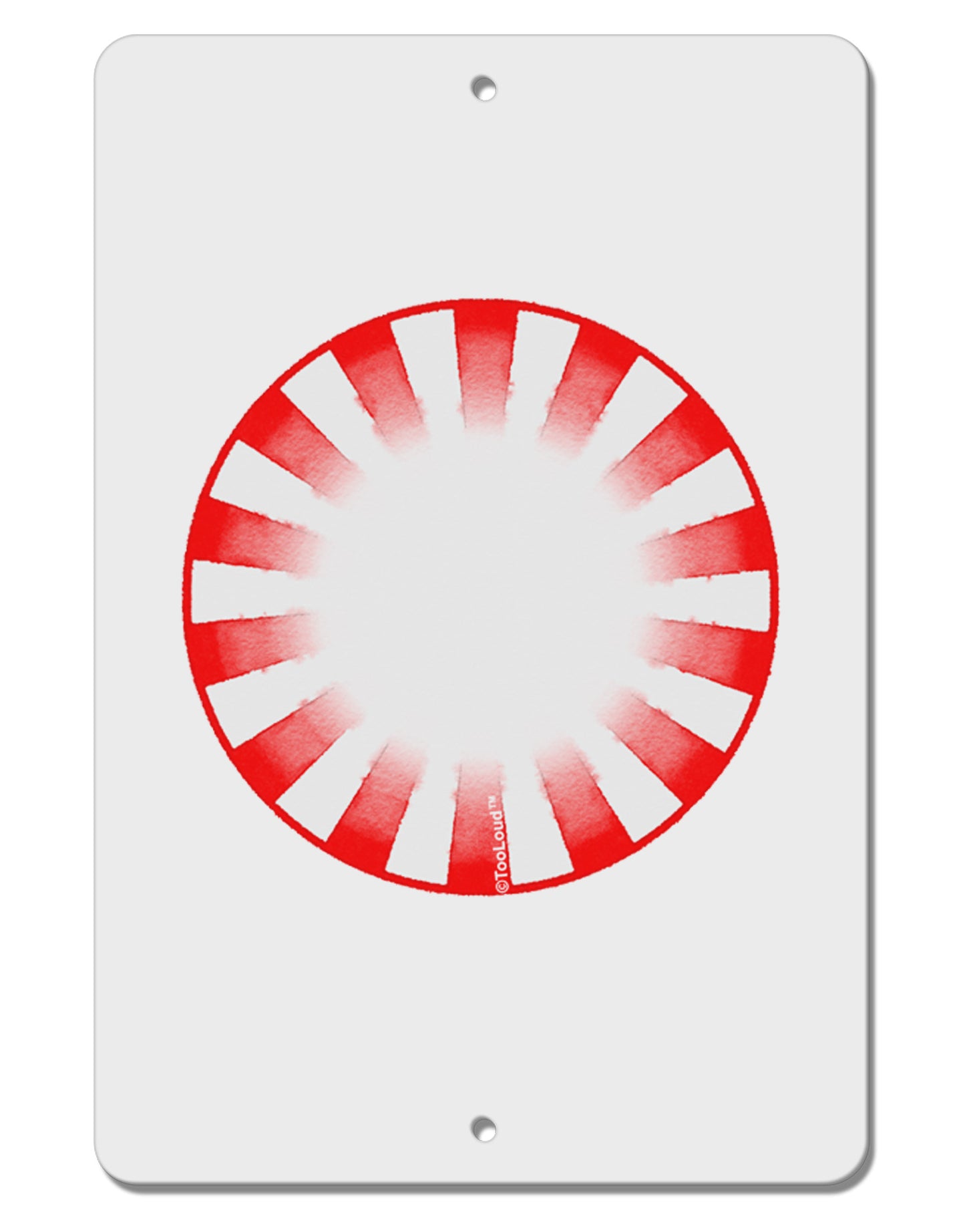 Watercolor Peppermint Aluminum 8 x 12" Sign-TooLoud-White-Davson Sales