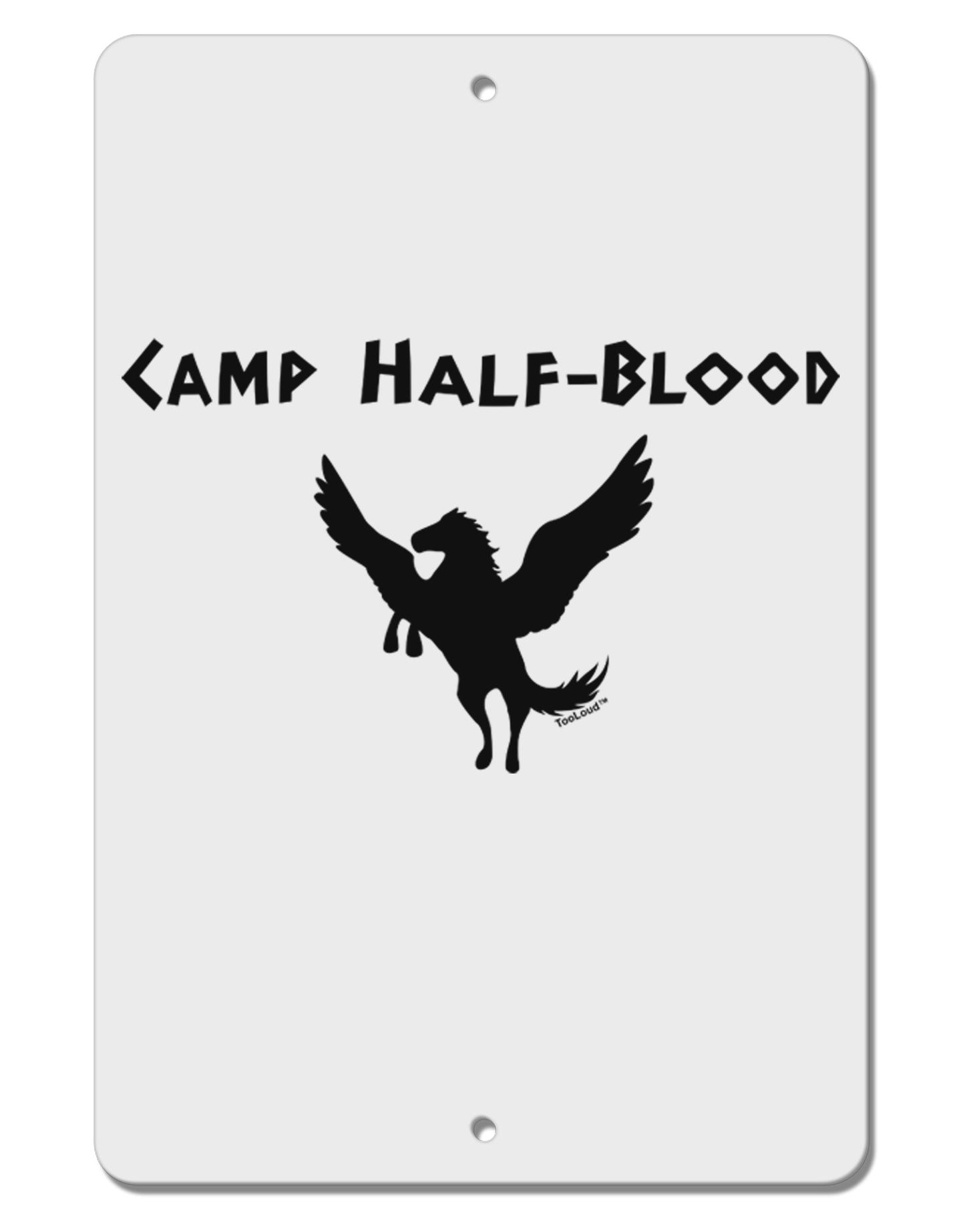 Pegasus Camp Half-Blood Aluminum 8 x 12" Sign-TooLoud-White-Davson Sales