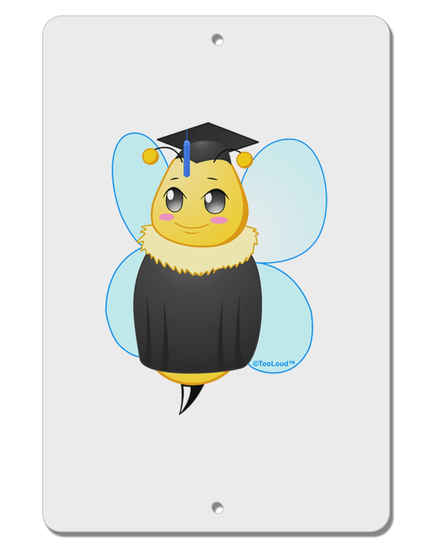 Graduation Bee Aluminum 8 x 12" Sign by TooLoud-TooLoud-White-Davson Sales