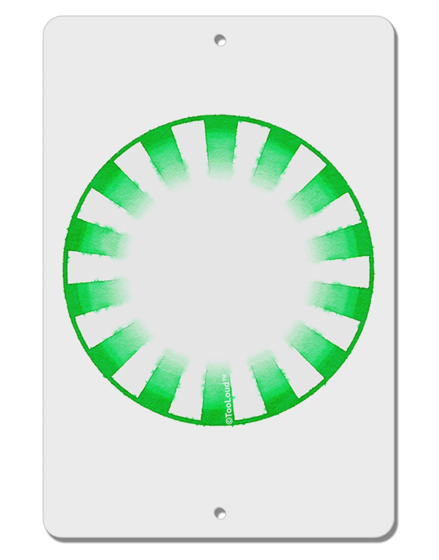 TooLoud Watercolor Spearmint Aluminum 8 x 12" Sign-TooLoud-White-Davson Sales