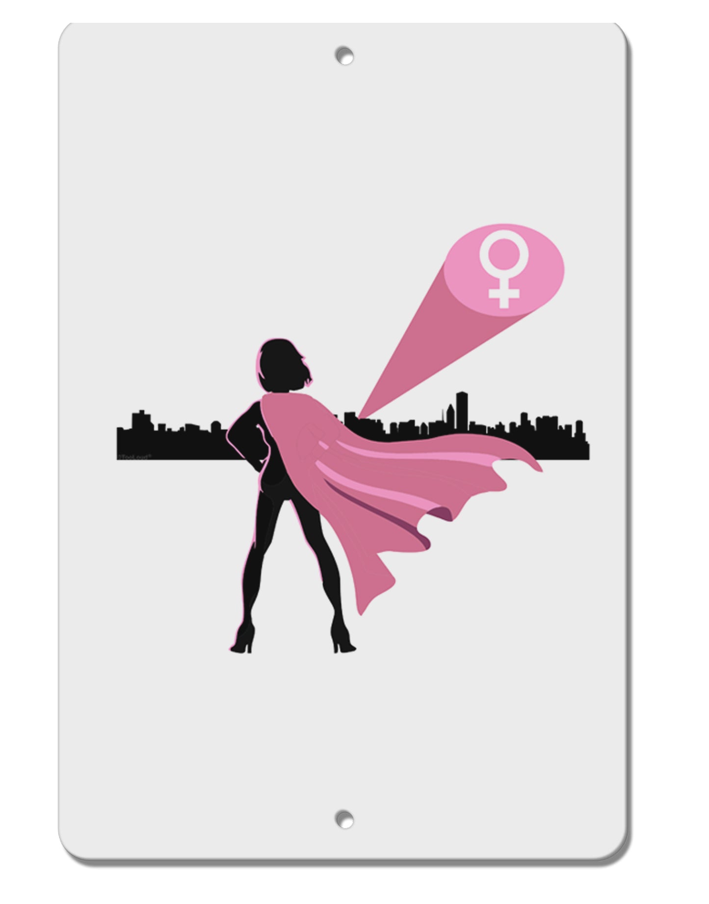 Girl Power Women's Empowerment Aluminum 8 x 12" Sign by TooLoud-TooLoud-White-Davson Sales