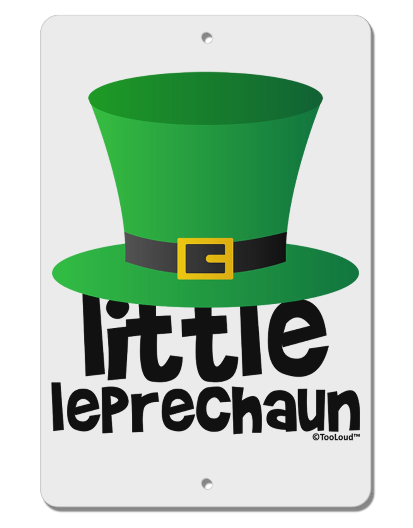 Little Leprechaun - St. Patrick's Day Aluminum 8 x 12" Sign by TooLoud-TooLoud-White-Davson Sales