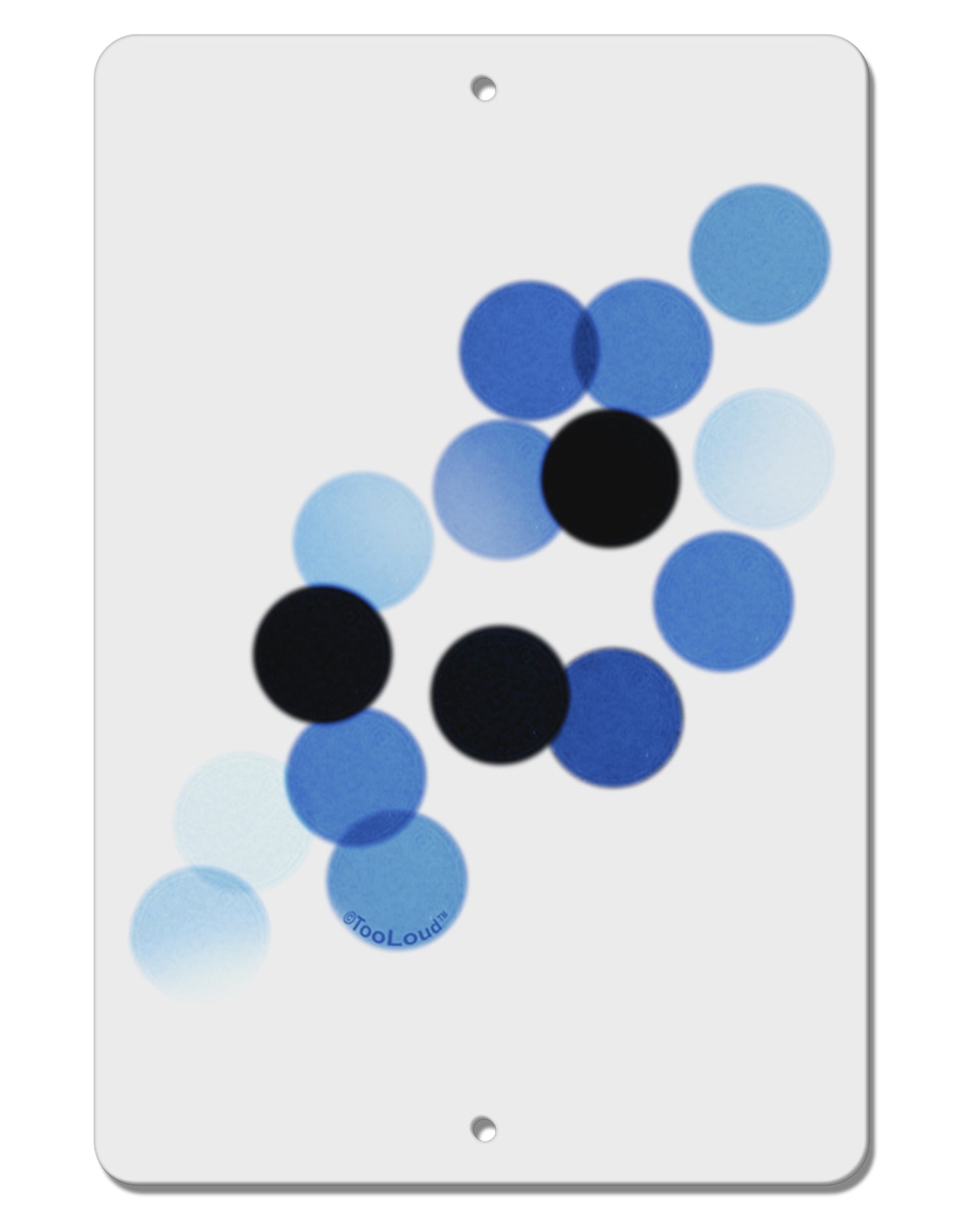 Inverted Bokeh Aluminum 8 x 12" Sign by TooLoud-TooLoud-White-Davson Sales