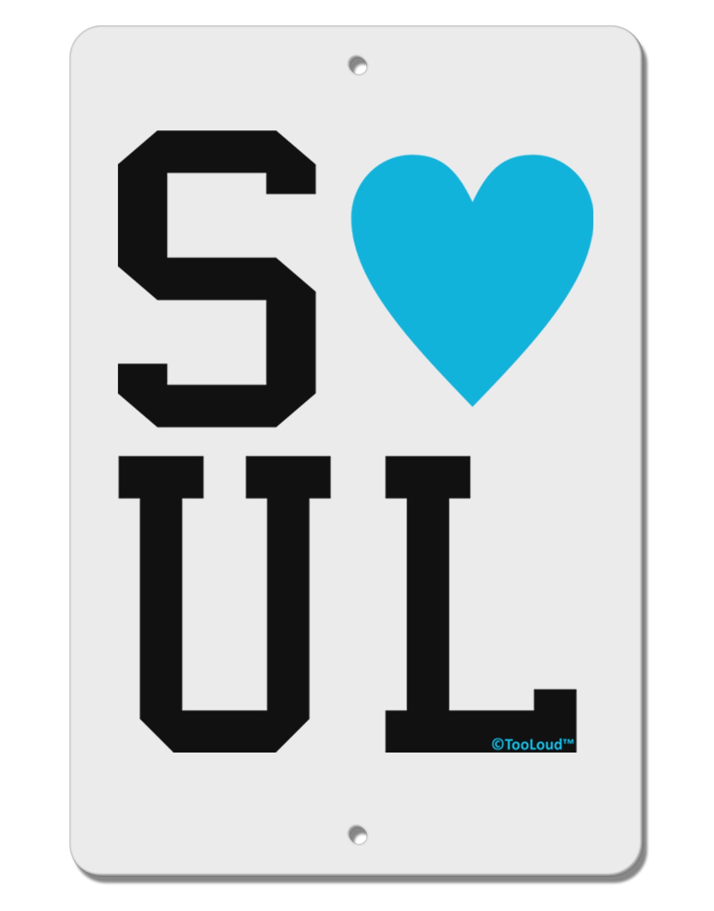 Matching Soulmate Design - Soul - Blue Aluminum 8 x 12" Sign by TooLoud-TooLoud-White-Davson Sales