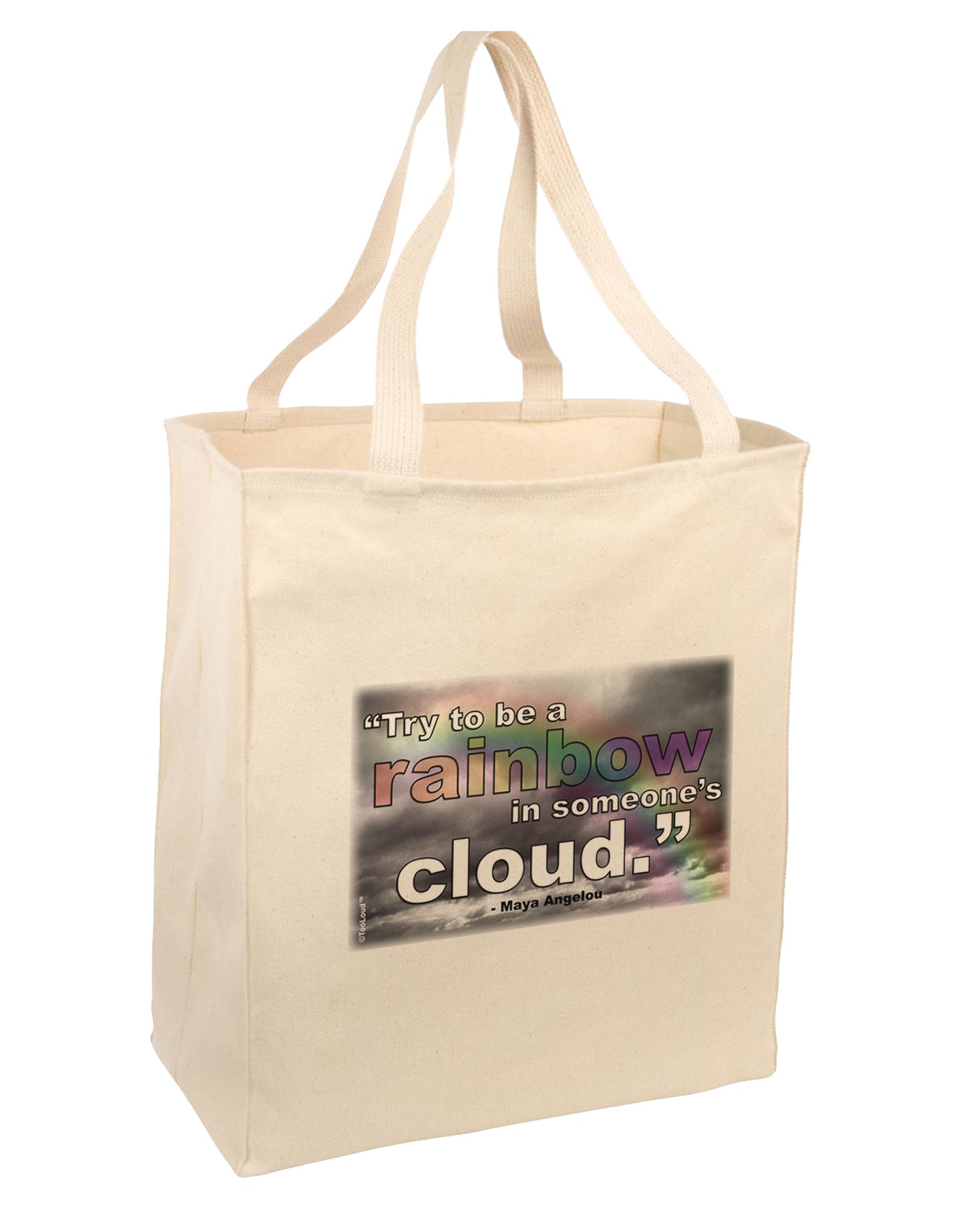 Rainbow in Cloud M Angelou 15" Dark Laptop / Tablet Case Bag by TooLoud-Laptop / Tablet Case Bag-TooLoud-Natural-large-Davson Sales