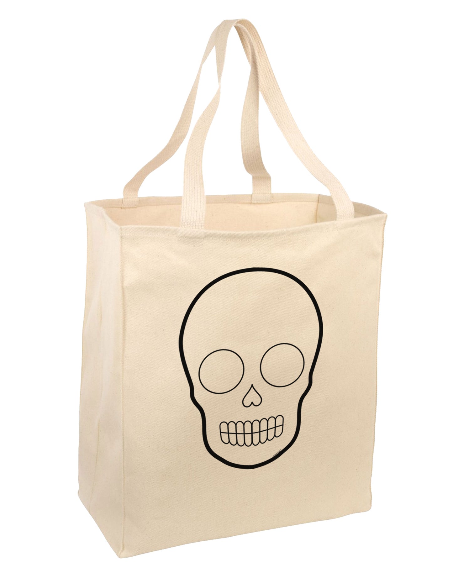 Design Your Own Day of the Dead Calavera Large Grocery Tote Bag-Grocery Tote-TooLoud-Natural-Large-Davson Sales