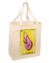 La Chancla Loteria Distressed Large Grocery Tote Bag by TooLoud-TooLoud-Natural-Davson Sales
