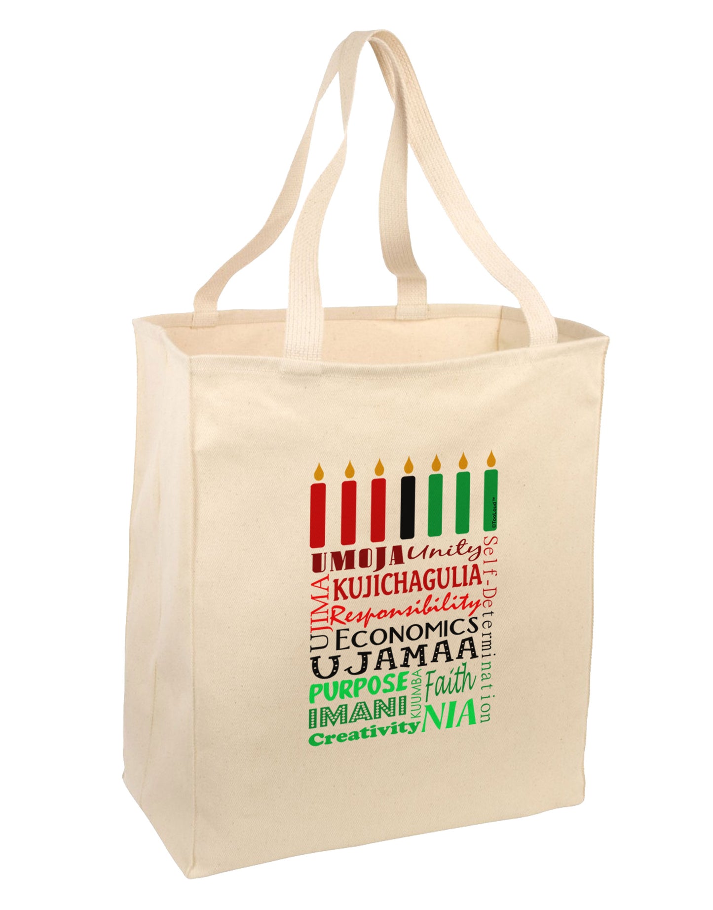 7 Principles Box Large Grocery Tote Bag-Grocery Tote-TooLoud-Natural-Large-Davson Sales