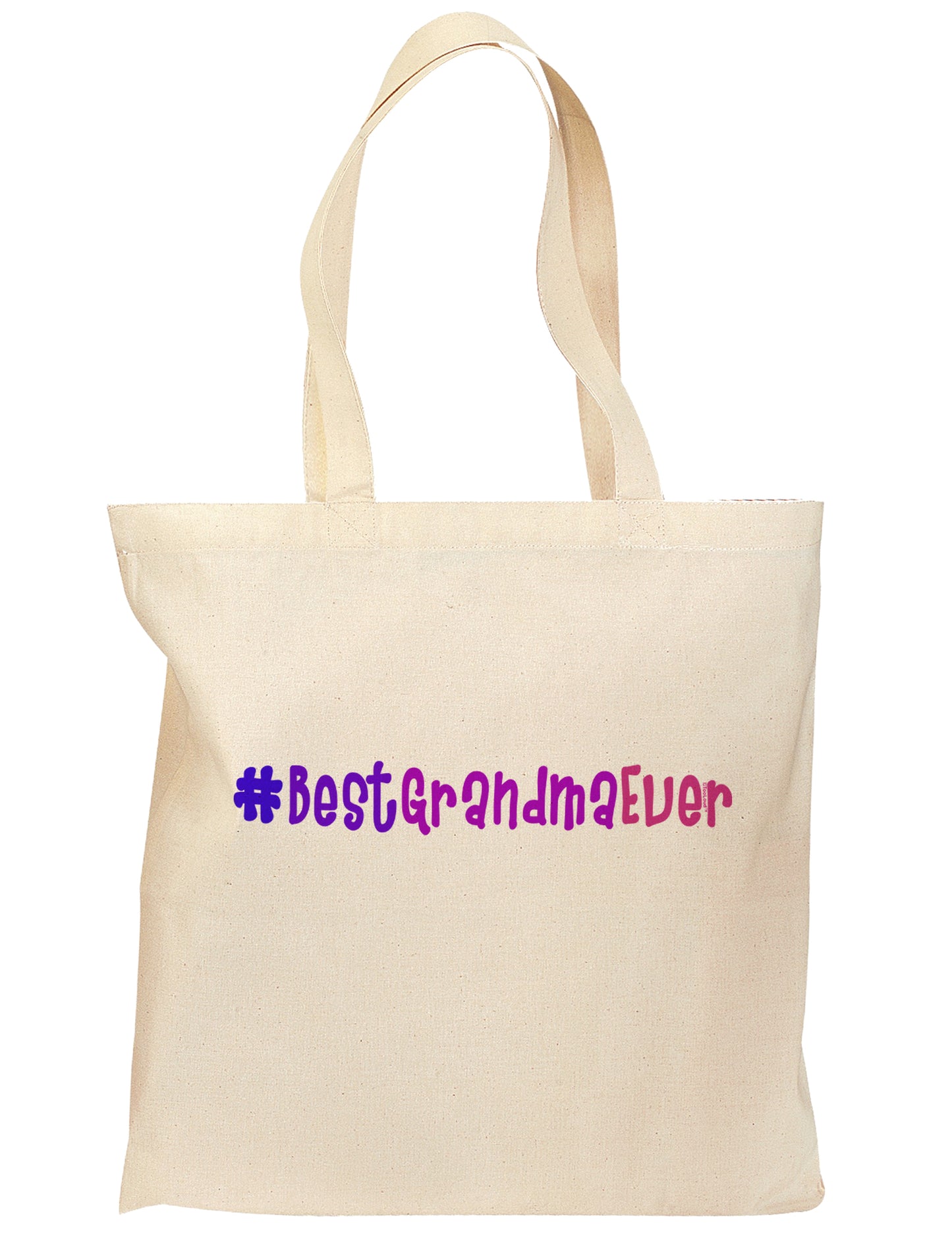 #BestGrandmaEver Grocery Tote Bag-Grocery Tote-TooLoud-Natural-Medium-Davson Sales