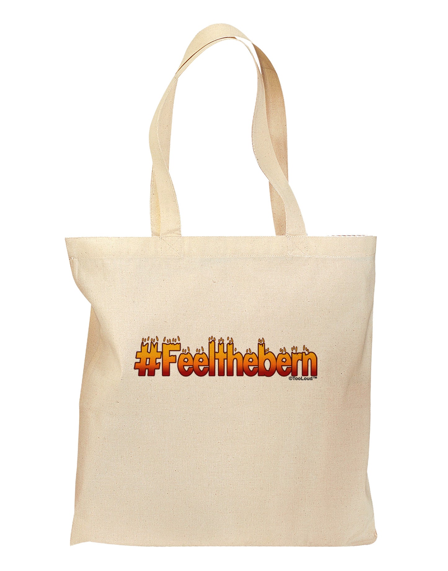 Hashtag Feelthebern Grocery Tote Bag-Grocery Tote-TooLoud-Natural-Medium-Davson Sales
