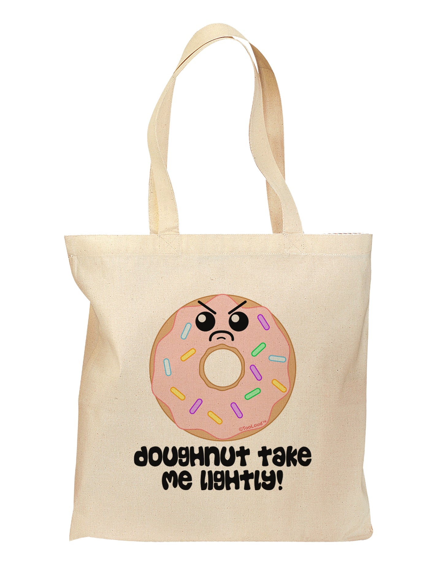 Doughnut - Doughnut Take Me Lightly Grocery Tote Bag by TooLoud-Grocery Tote-TooLoud-Natural-Medium-Davson Sales