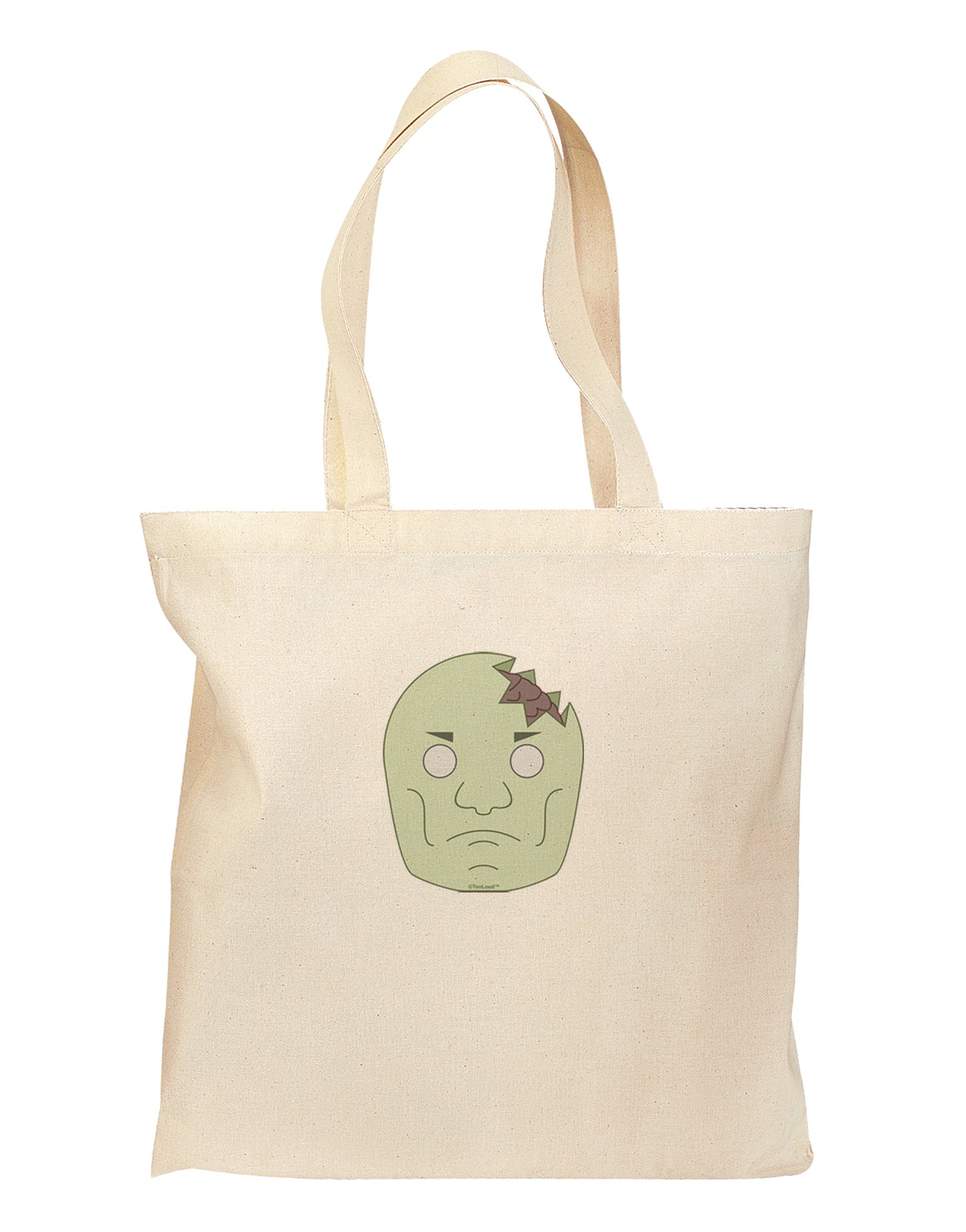 Irritated Zombie Grocery Tote Bag-Grocery Tote-TooLoud-Natural-Medium-Davson Sales