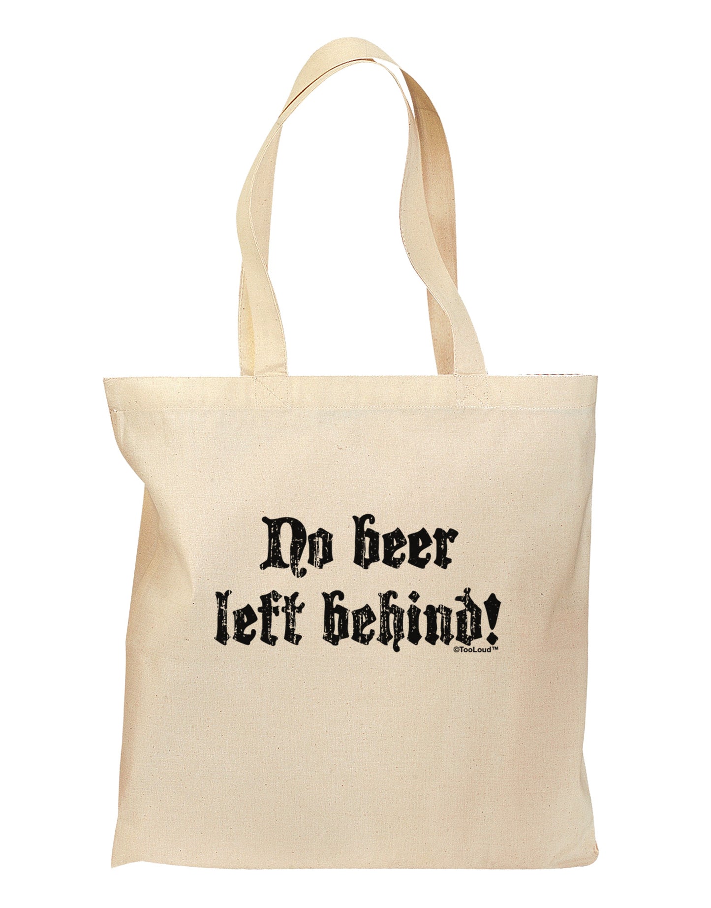 No Beer Left Behind Grocery Tote Bag-Grocery Tote-TooLoud-Natural-Medium-Davson Sales