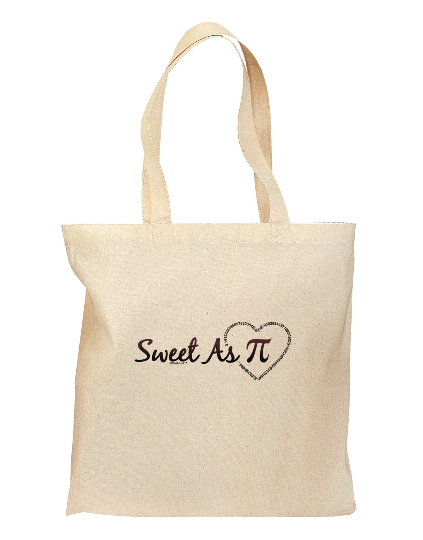 Sweet As Pi Grocery Tote Bag-Grocery Tote-TooLoud-Natural-Medium-Davson Sales