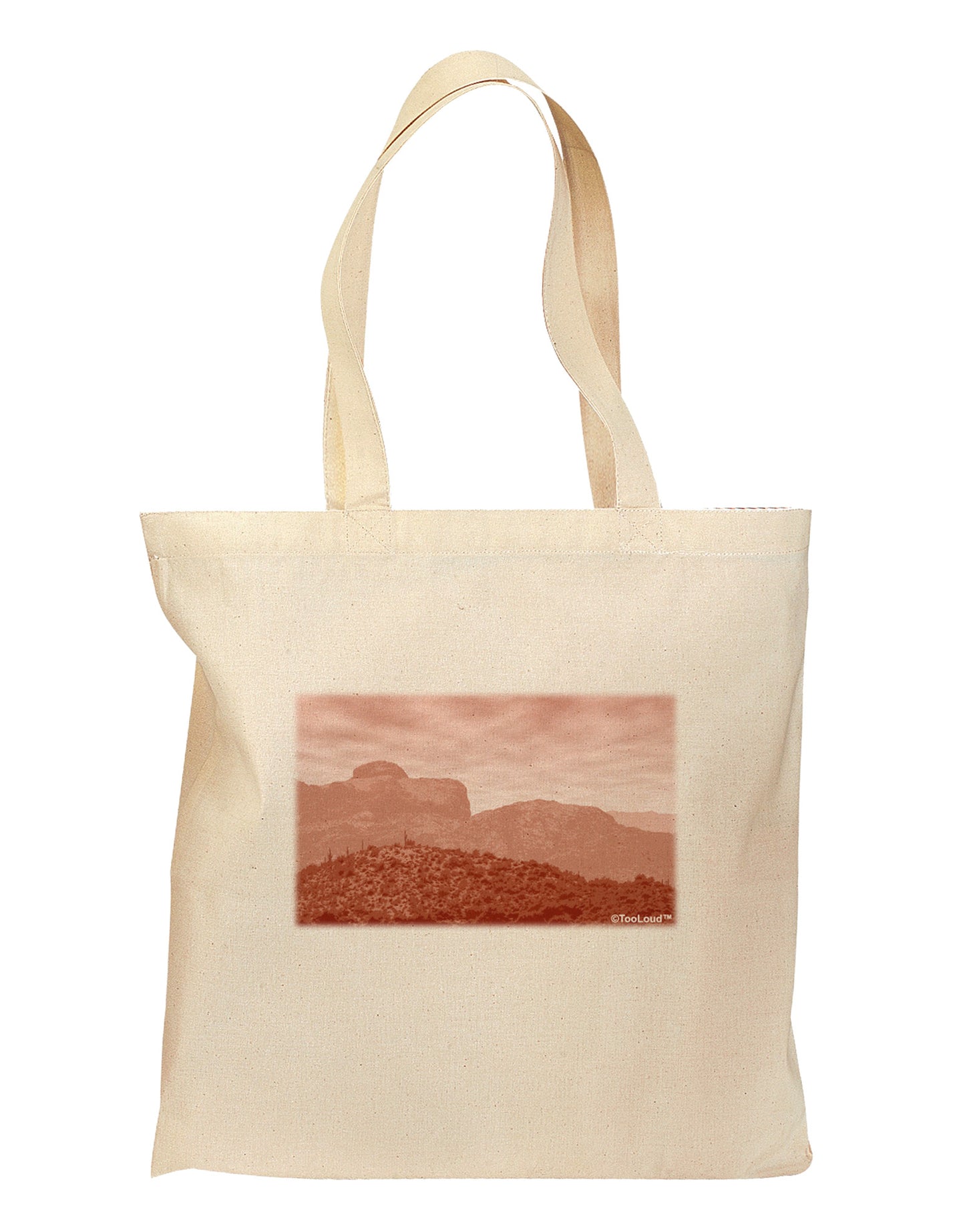 Red Planet Landscape Grocery Tote Bag-Grocery Tote-TooLoud-Natural-Medium-Davson Sales