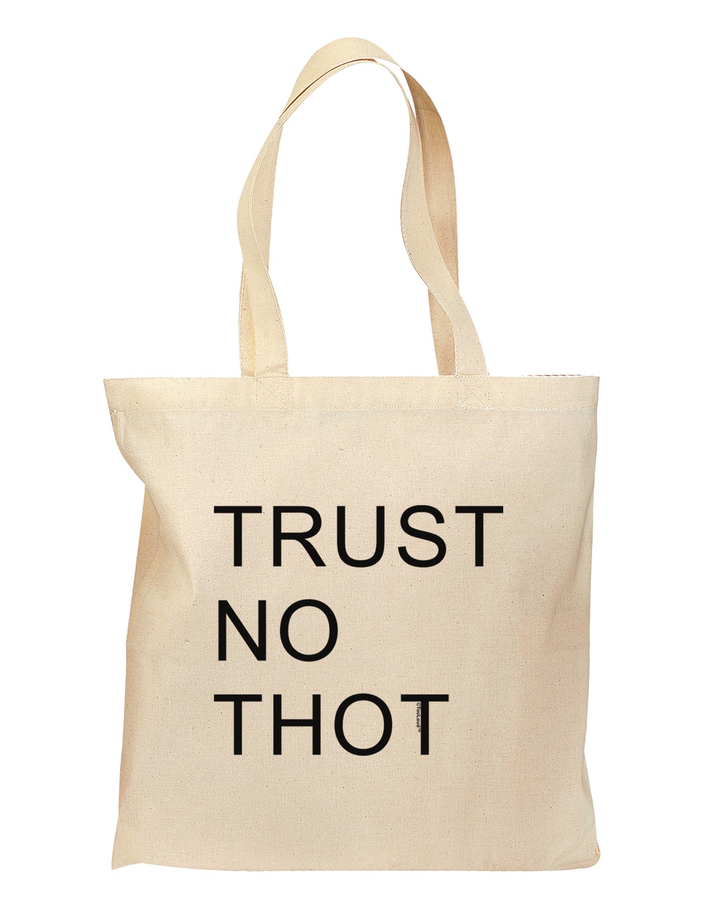 Trust No Thot Grocery Tote Bag-Grocery Tote-TooLoud-Natural-Medium-Davson Sales