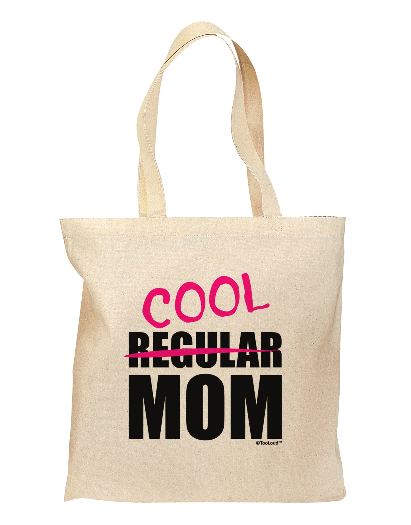 Not A Regular Mom Design Grocery Tote Bag by TooLoud-Grocery Tote-TooLoud-Natural-Medium-Davson Sales