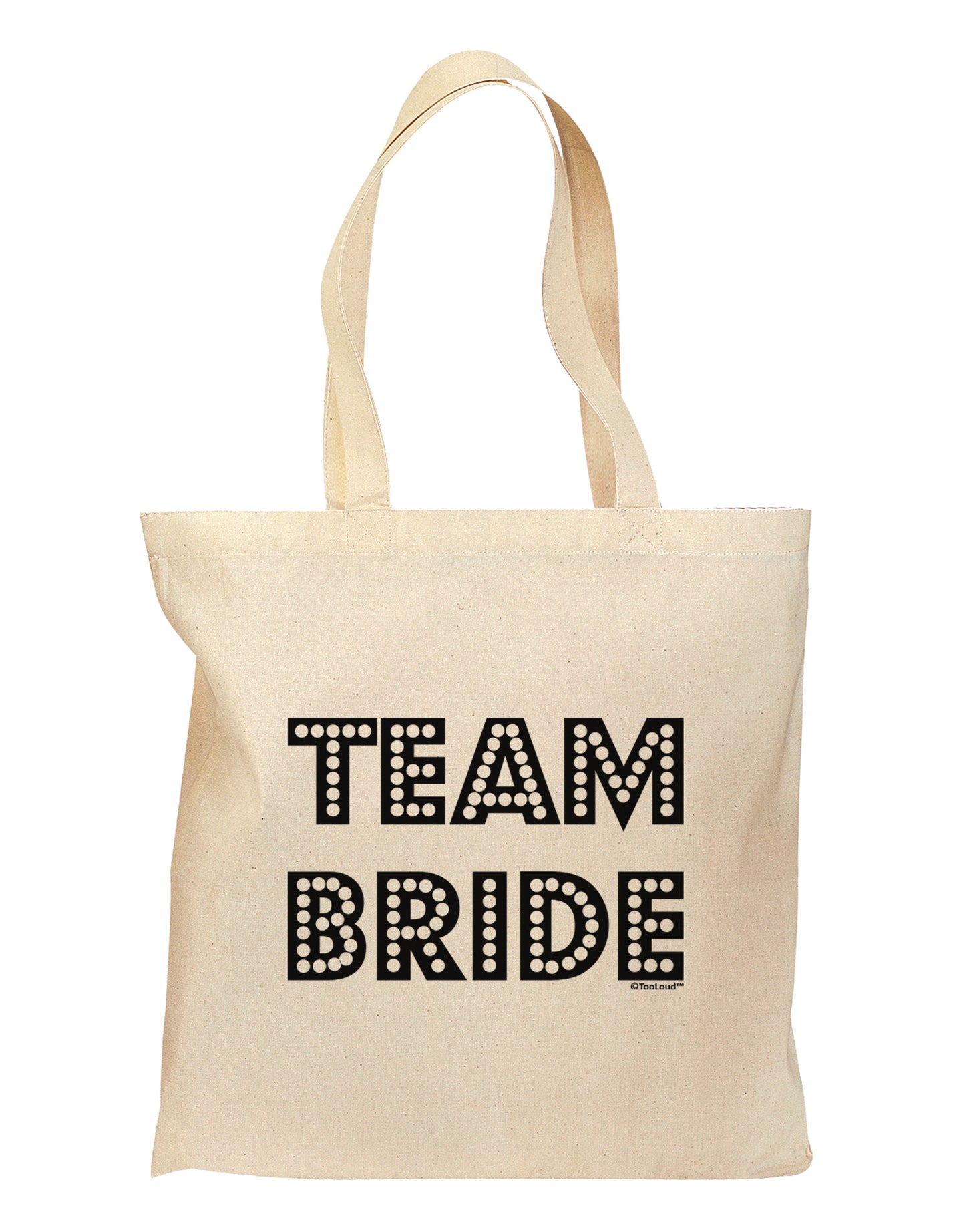 Team Bride Grocery Tote Bag-Grocery Tote-TooLoud-Natural-Medium-Davson Sales