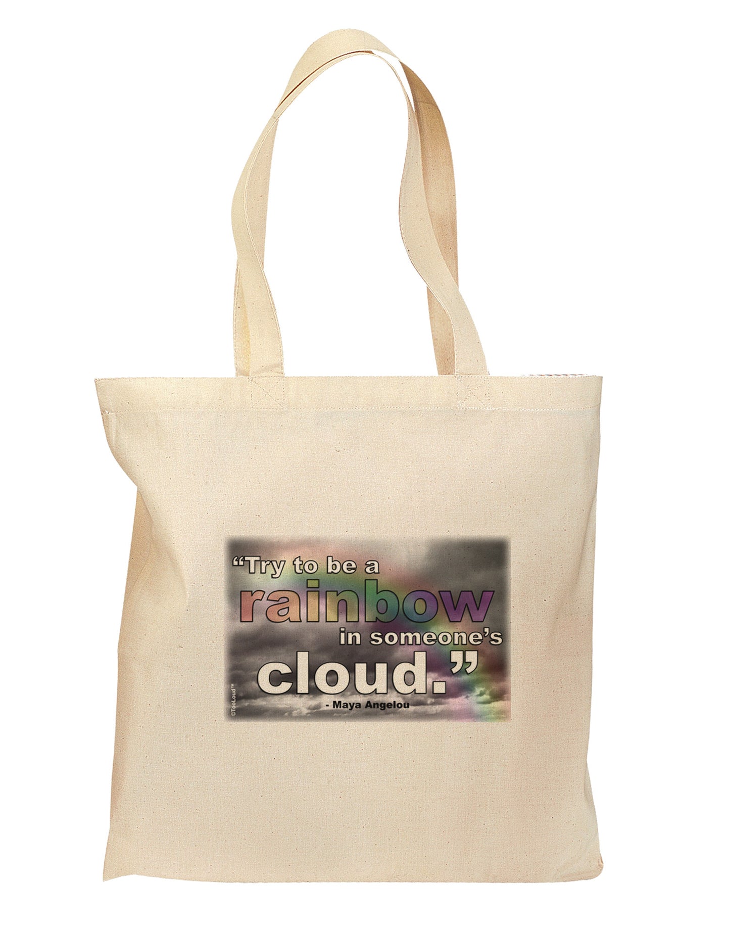 Rainbow in Cloud M Angelou 15" Dark Laptop / Tablet Case Bag by TooLoud-Laptop / Tablet Case Bag-TooLoud-Natural-medium-Davson Sales