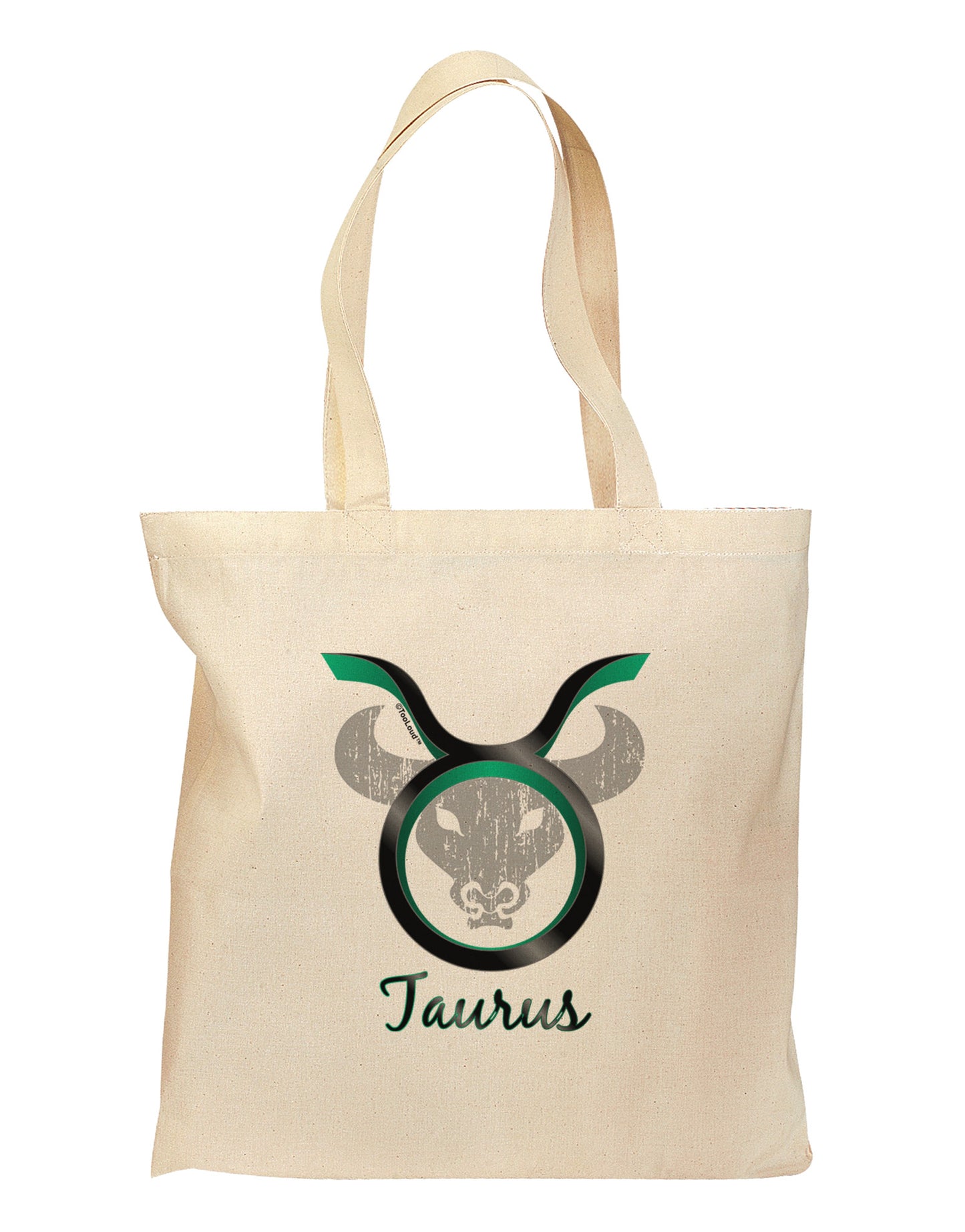 Taurus Symbol Grocery Tote Bag-Grocery Tote-TooLoud-Natural-Medium-Davson Sales