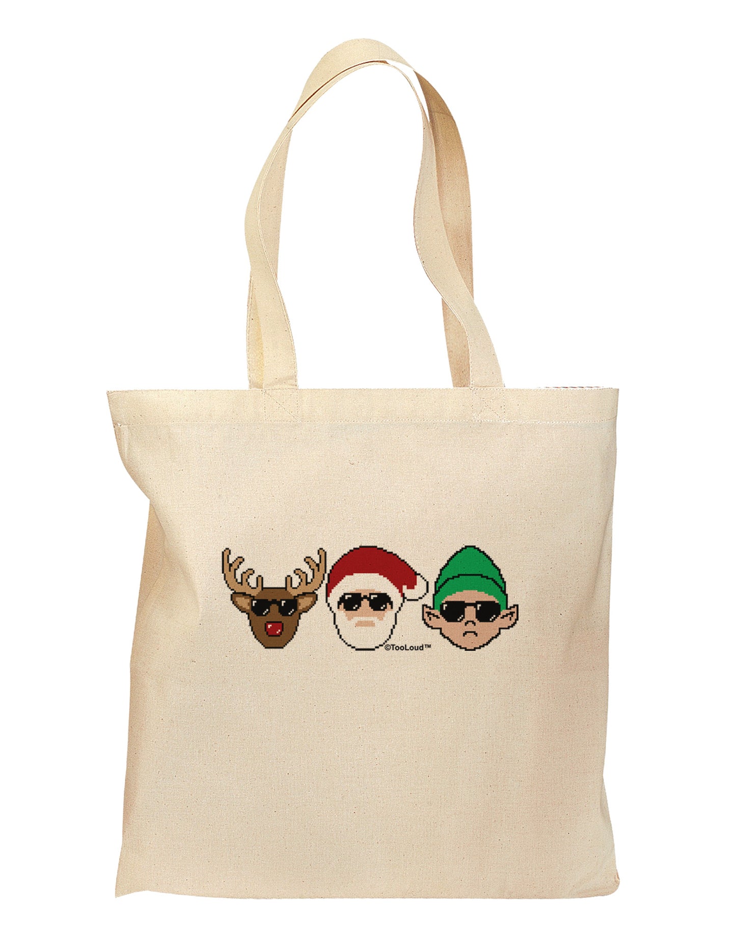 The X-mas Squad Grocery Tote Bag-Grocery Tote-TooLoud-Natural-Medium-Davson Sales