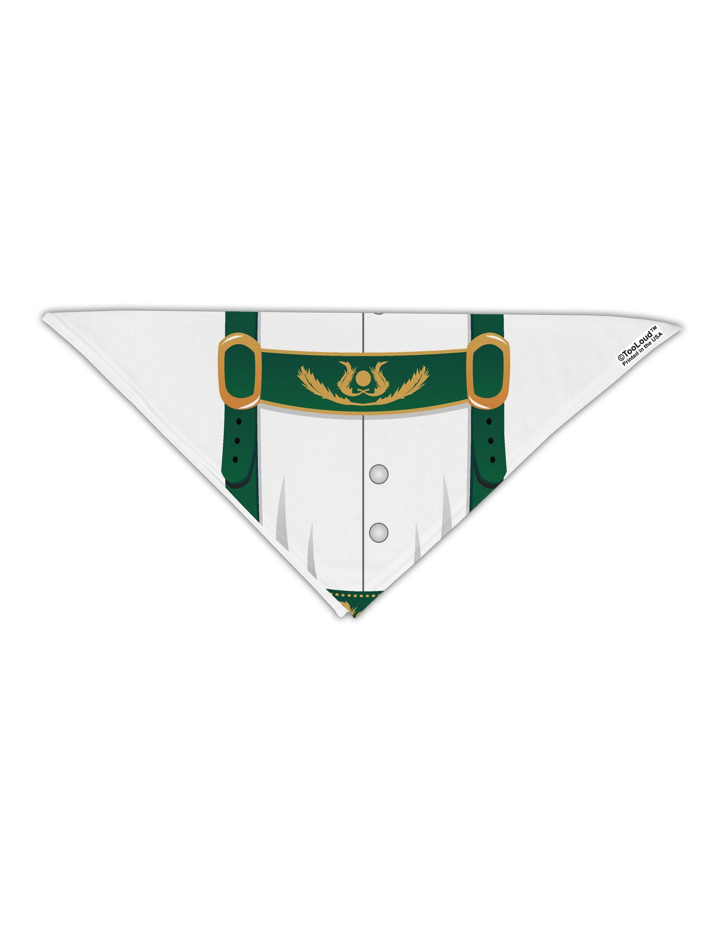 Lederhosen Costume Green Adult 19" Square Bandana All Over Print-Square Bandanas-TooLoud-White-One-Size-Adult-Davson Sales