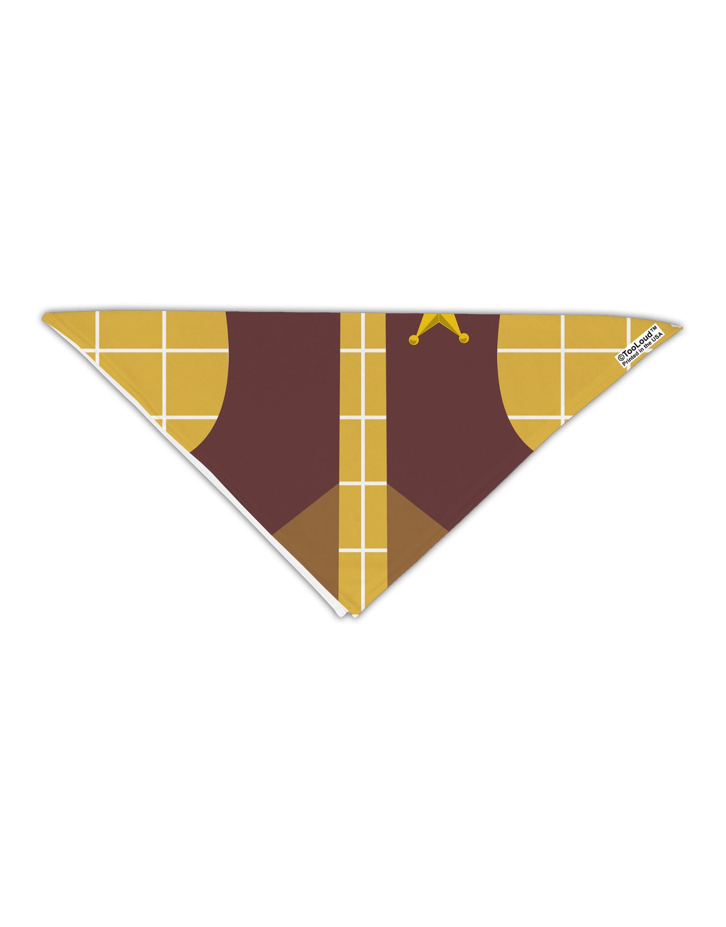 Cowboy Yellow AOP Adult 19" Square Bandana All Over Print-Square Bandanas-TooLoud-White-One-Size-Adult-Davson Sales