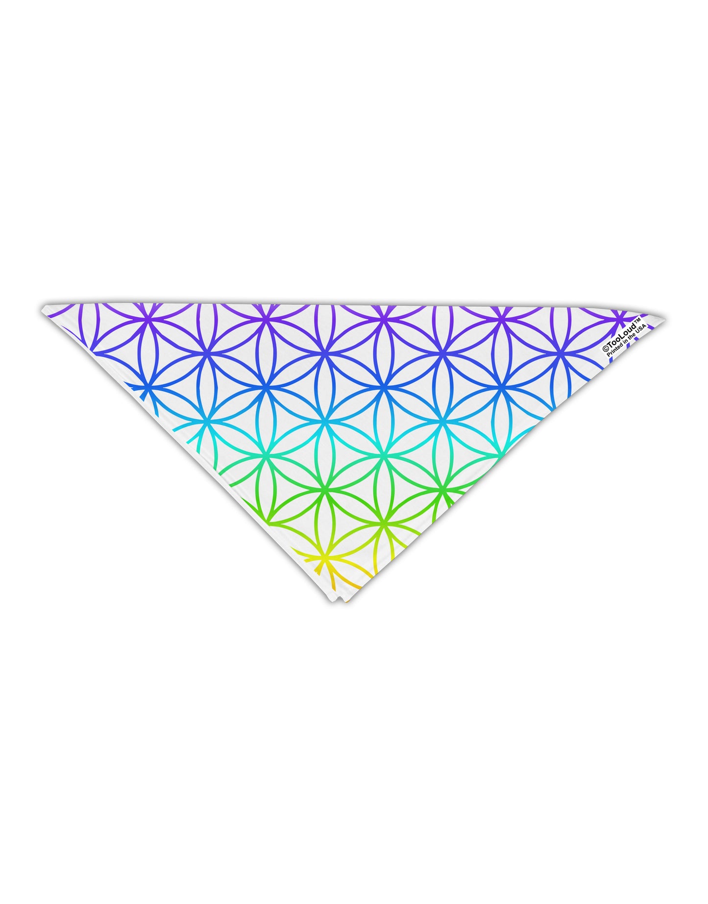 Chakra Flower of Life on White Adult 19" Square Bandana All Over Print by TooLoud-Square Bandanas-TooLoud-White-One-Size-Adult-Davson Sales