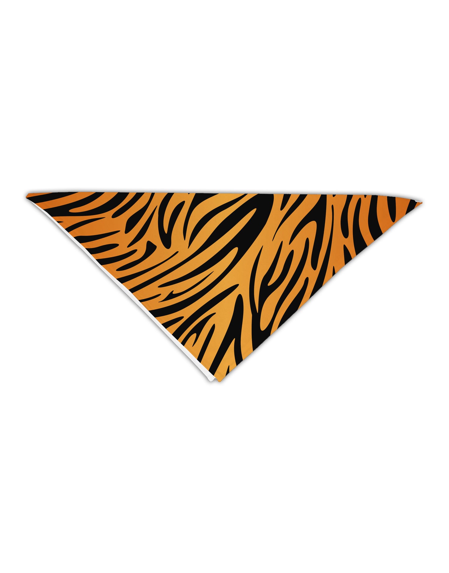Tiger Print Adult 19" Square Bandana All Over Print-Square Bandanas-TooLoud-White-One-Size-Adult-Davson Sales