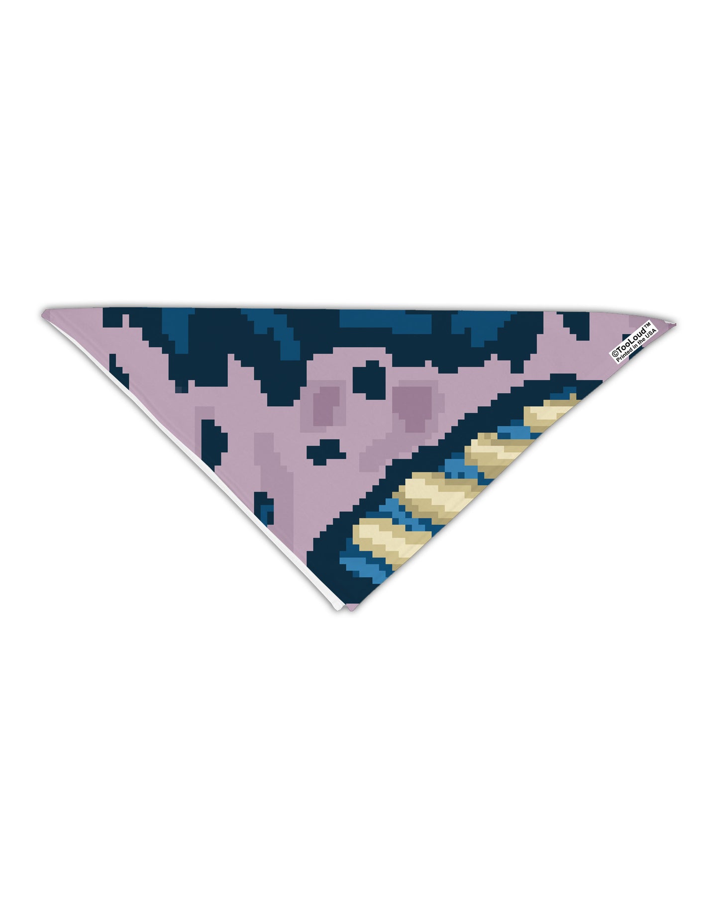 Pixel Zombie Costume Blue Adult 19" Square Bandana All Over Print-Square Bandanas-TooLoud-White-One-Size-Adult-Davson Sales