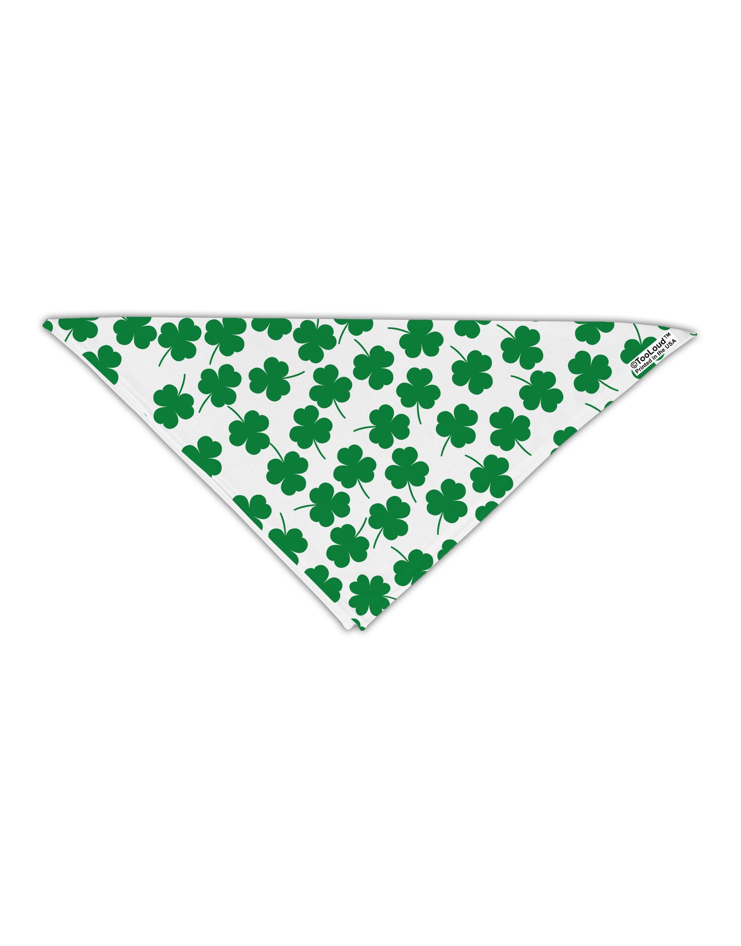 Find the 4 Leaf Clover Shamrocks Adult 19" Square Bandana All Over Print-Square Bandanas-TooLoud-White-One-Size-Adult-Davson Sales