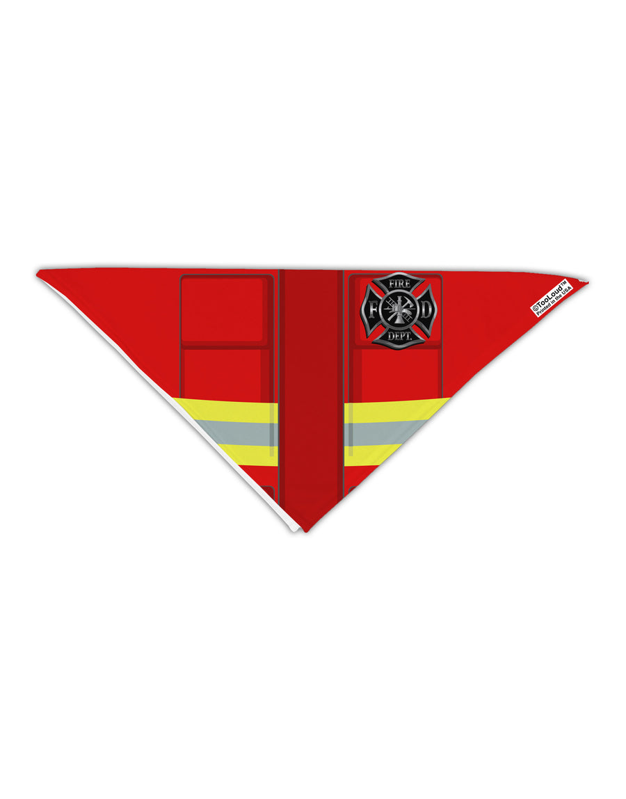 Firefighter Red AOP Adult 19&#x22; Square Bandana All Over Print-Square Bandanas-TooLoud-White-One-Size-Adult-Davson Sales
