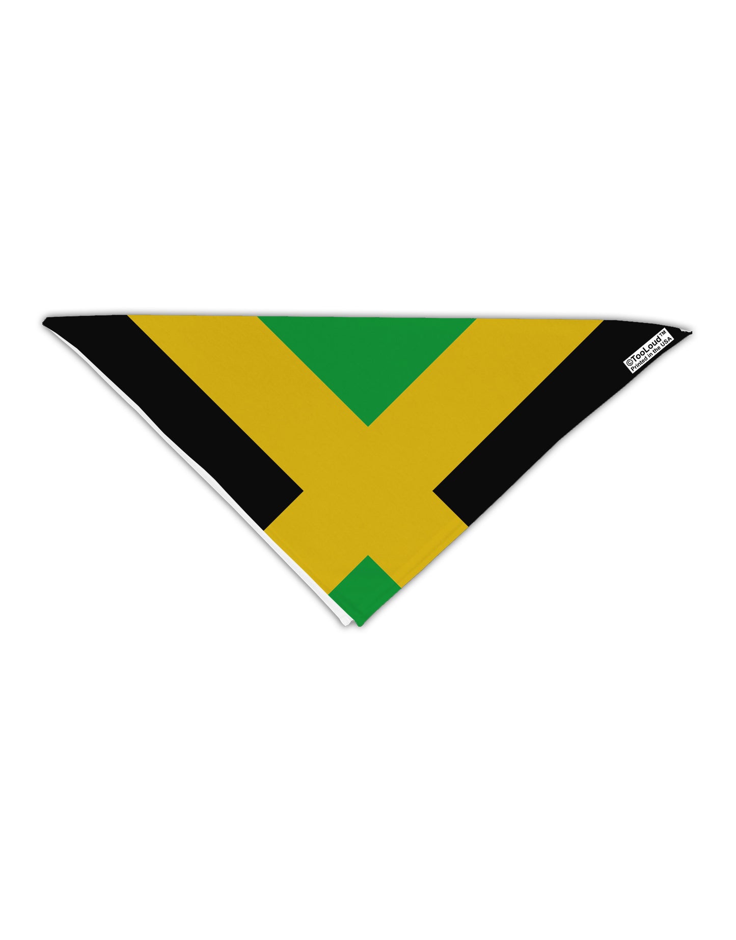 Jamaica Flag AOP Adult 19" Square Bandana All Over Print-Square Bandanas-TooLoud-White-One-Size-Adult-Davson Sales