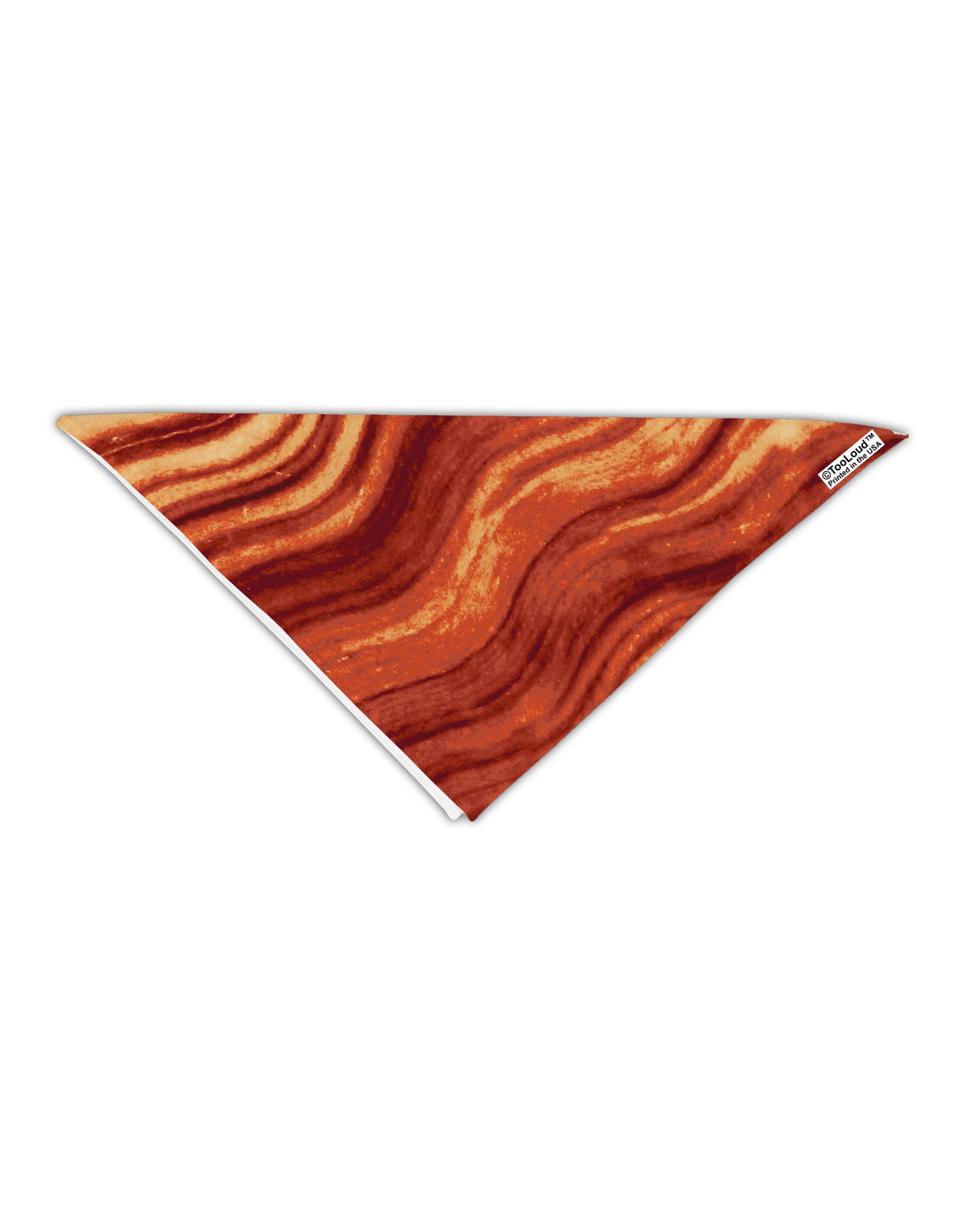 Bacon Bacon Bacon Adult 19" Square Bandana All Over Print by-Square Bandanas-TooLoud-White-One-Size-Adult-Davson Sales