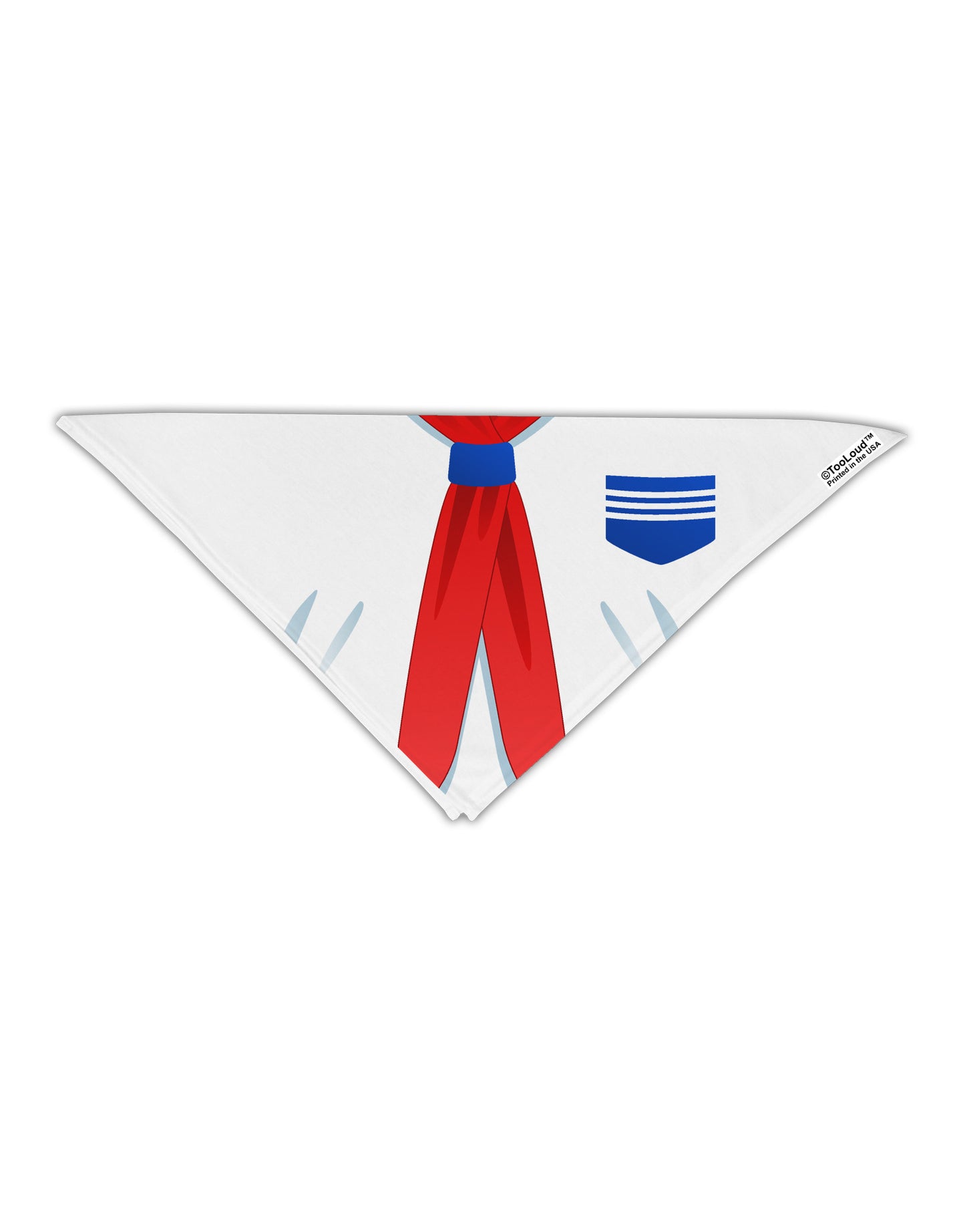 School Uniform Costume - White Adult 19" Square Bandana All Over Print-Square Bandanas-TooLoud-White-One-Size-Adult-Davson Sales