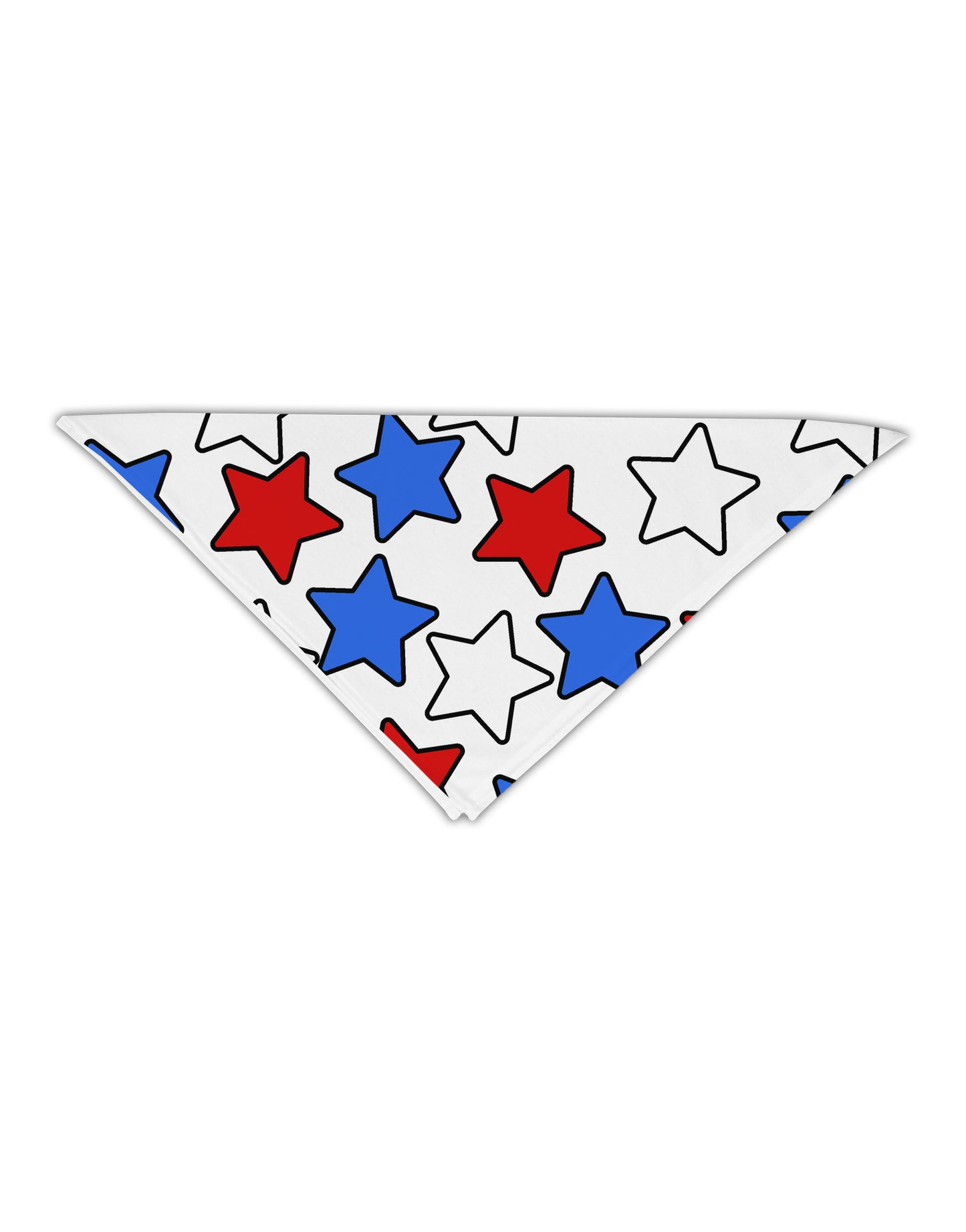Red White And Blue Stars Adult 19" Square Bandana by TooLoud-Square Bandanas-TooLoud-White-One-Size-Adult-Davson Sales
