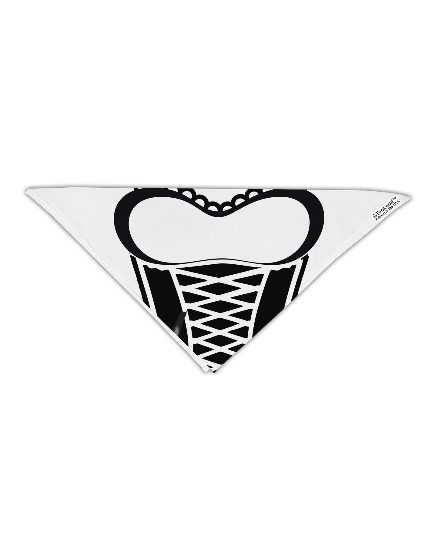 French Maid AOP Adult 19" Square Bandana All Over Print-Square Bandanas-TooLoud-White-One-Size-Adult-Davson Sales
