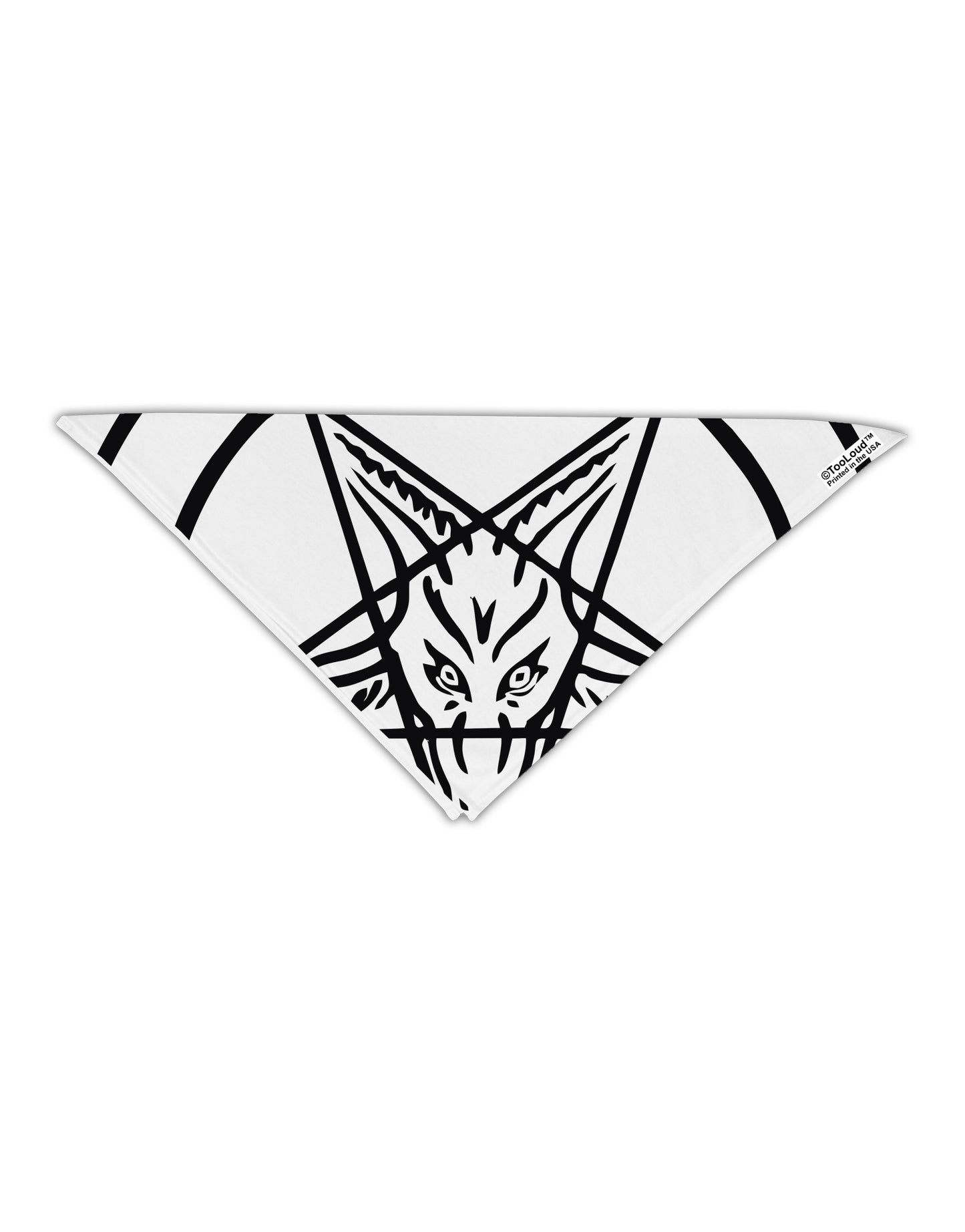 Official Sigil of Baphomet Adult 19" Square Bandana All Over Print-Square Bandanas-TooLoud-White-One-Size-Adult-Davson Sales