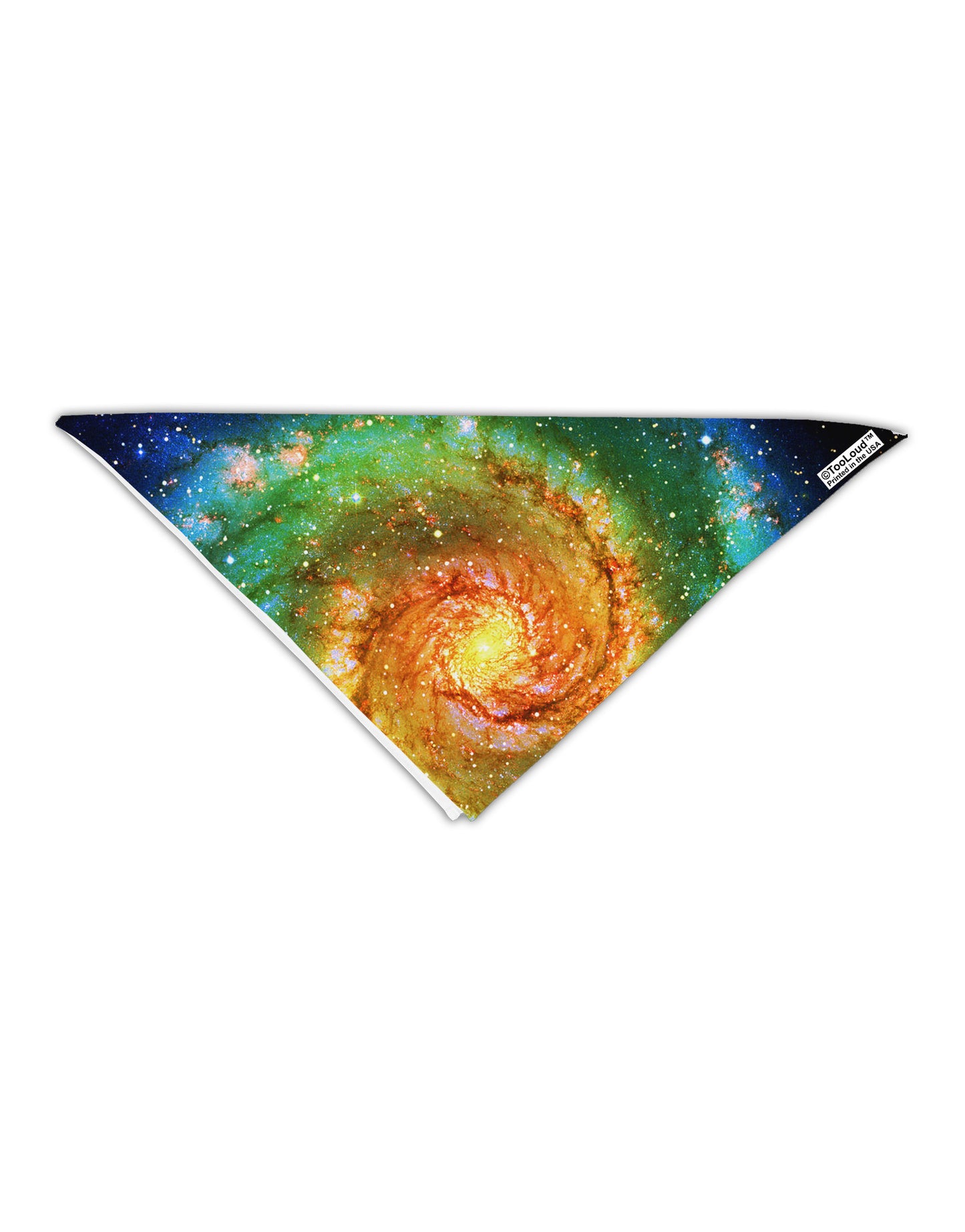 Rainbow Tie Dye Galaxy Adult 19" Square Bandana All Over Print-Square Bandanas-TooLoud-White-One-Size-Adult-Davson Sales