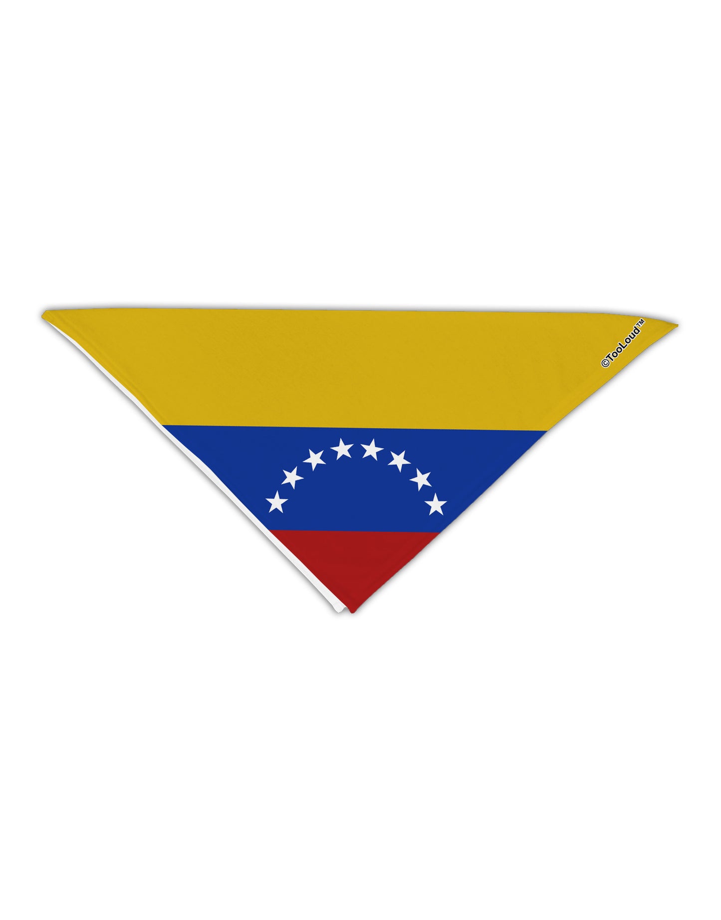 Venezuela Flag AOP Adult 19" Square Bandana All Over Print-Square Bandanas-TooLoud-White-One-Size-Adult-Davson Sales