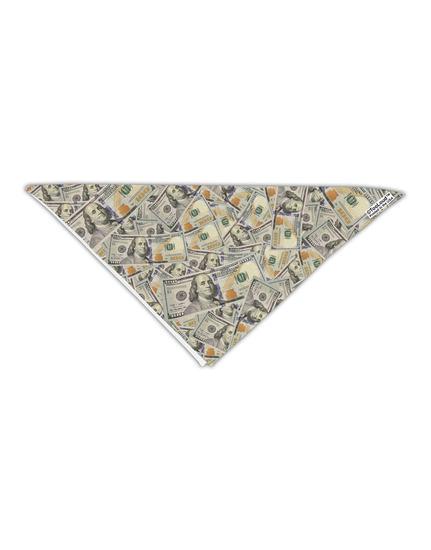 Benjamins Adult 19" Square Bandana All Over Print by TooLoud-Square Bandanas-TooLoud-White-One-Size-Adult-Davson Sales