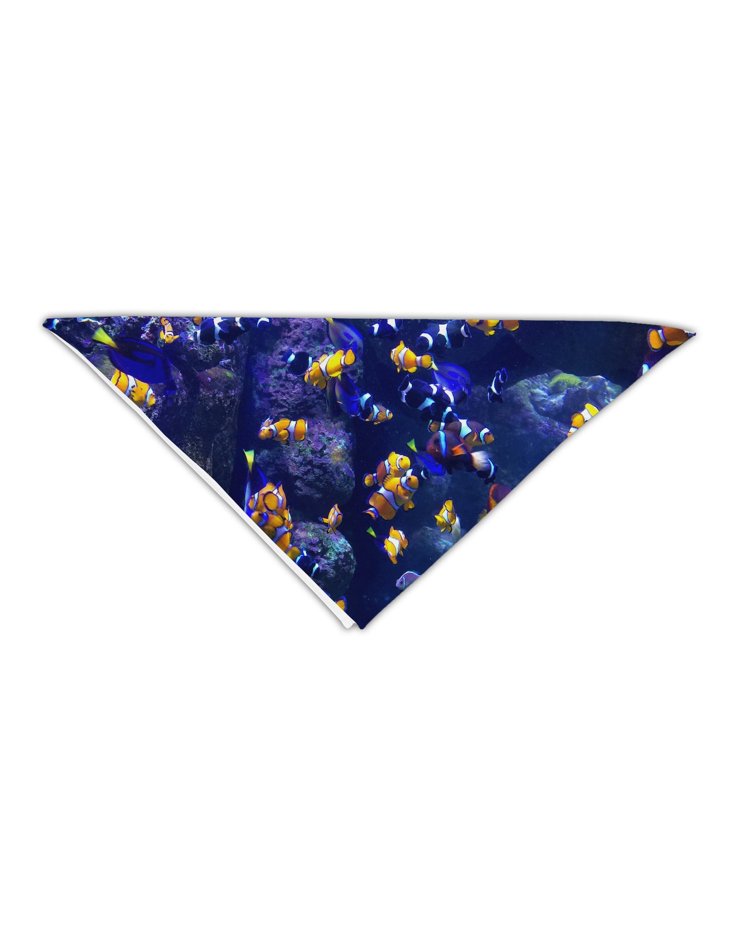 Underwater Ocean View Clownfish Adult 19" Square Bandana All Over Print by TooLoud-Square Bandanas-TooLoud-White-One-Size-Adult-Davson Sales