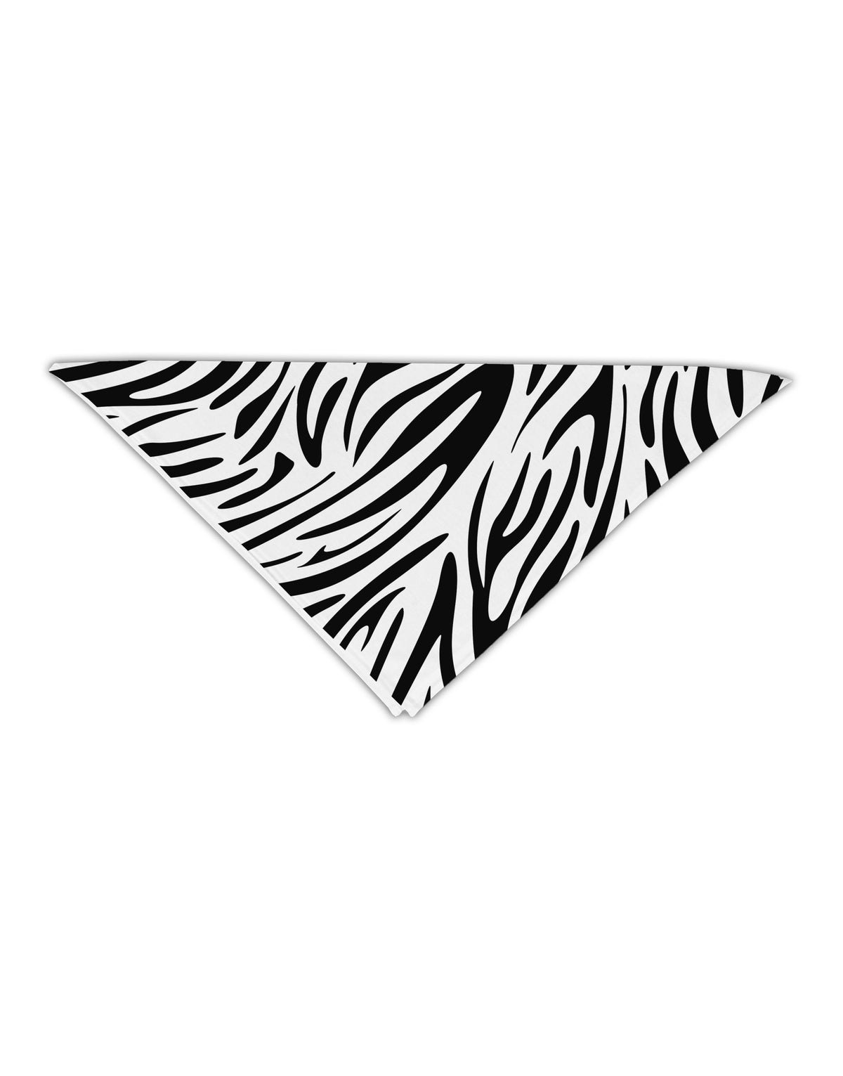 Zebra Print Adult 19" Square Bandana All Over Print-Square Bandanas-TooLoud-White-One-Size-Adult-Davson Sales