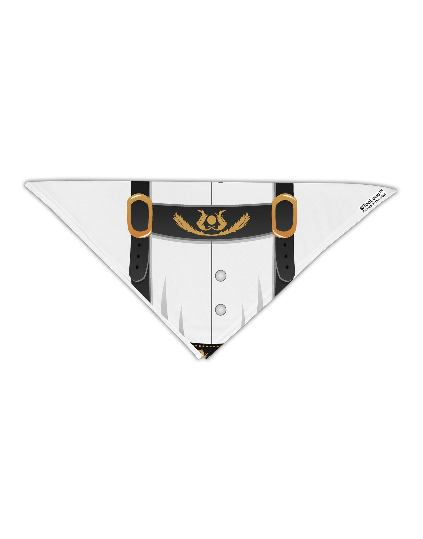 Lederhosen Costume Black Adult 19" Square Bandana All Over Print-Square Bandanas-TooLoud-White-One-Size-Adult-Davson Sales